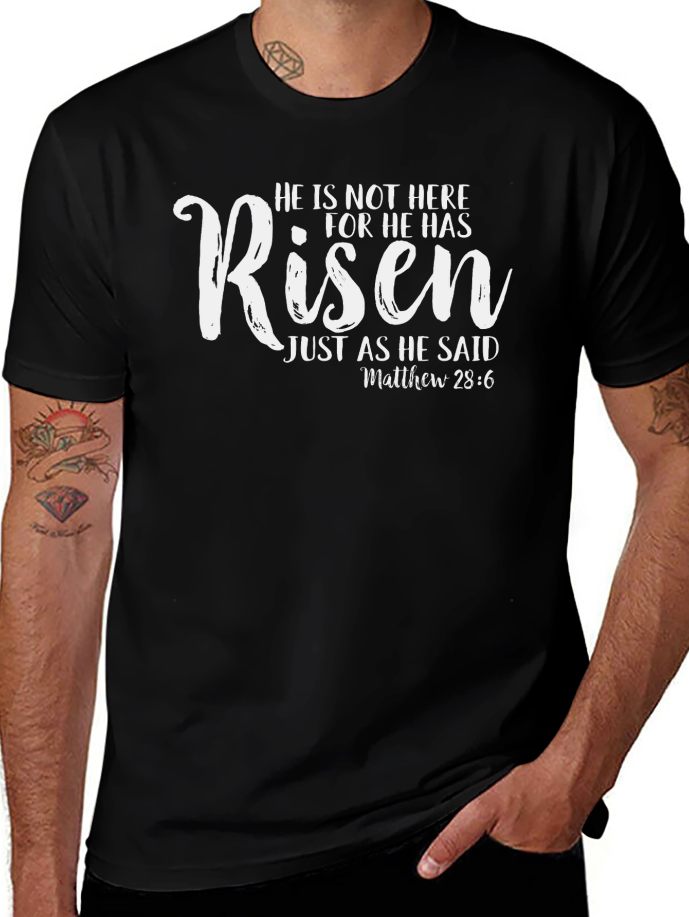 He Is Risen Religious T-Shirt