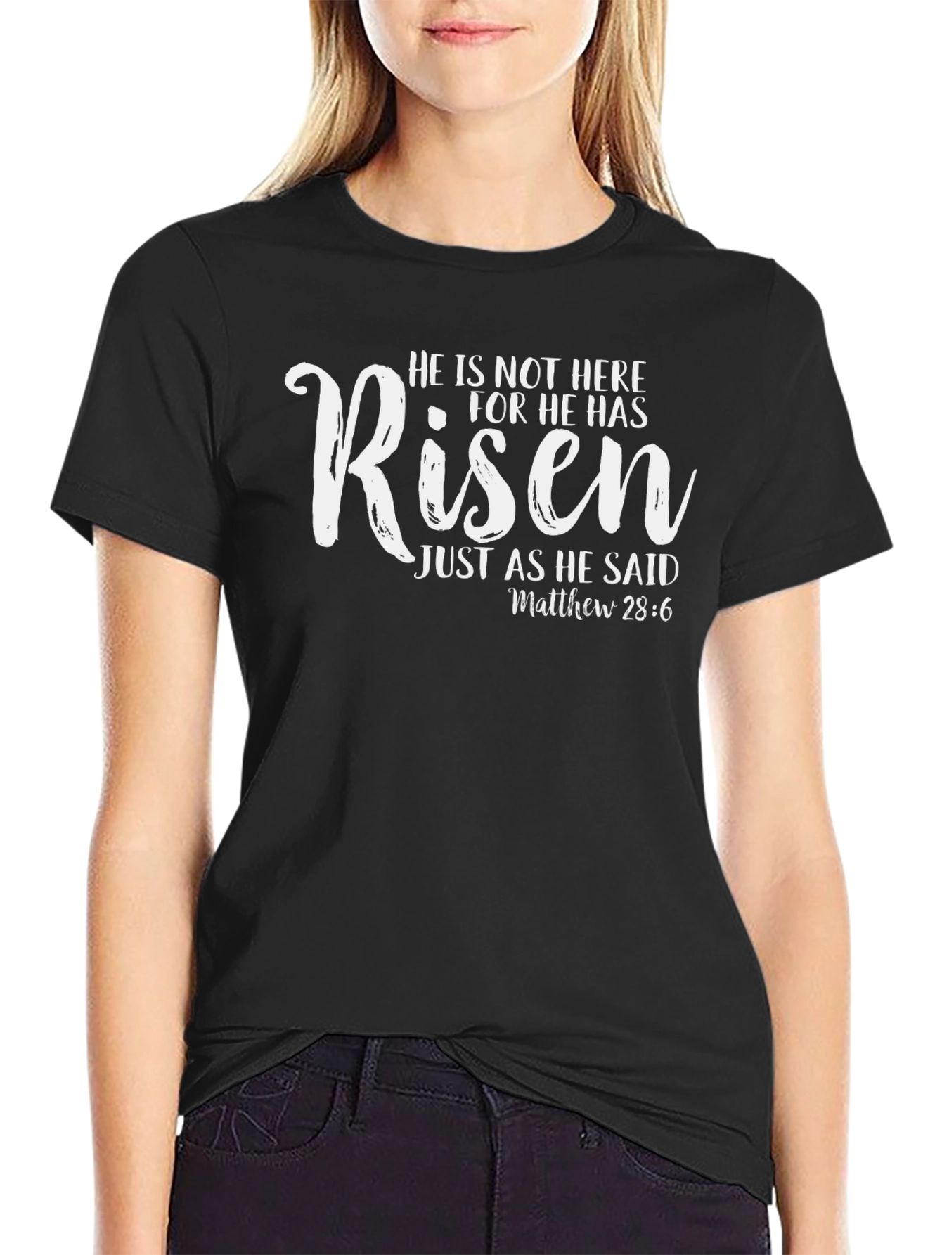 He Is Risen Religious T-Shirt