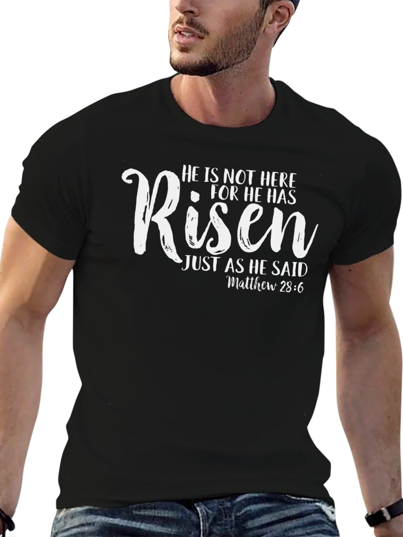 He Is Risen Religious T-Shirt