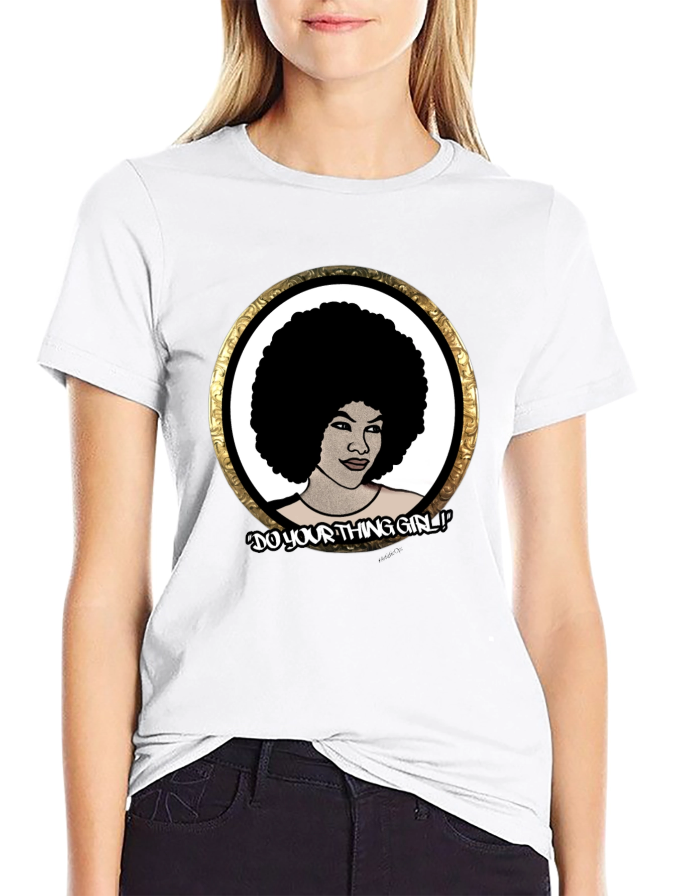 Afro Girl Graphic Tee - Do Your Thing!