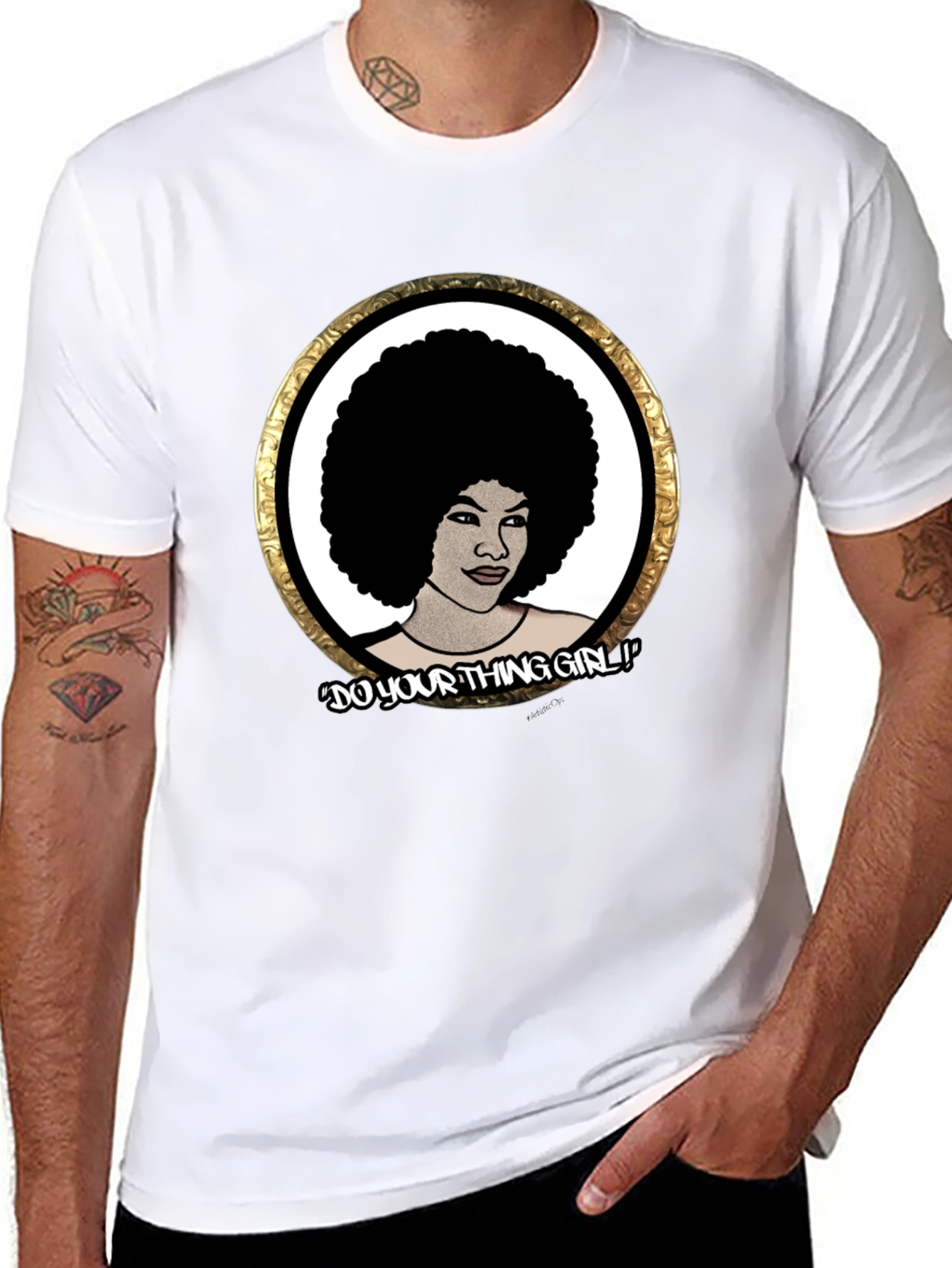 Afro Girl Graphic Tee - Do Your Thing!