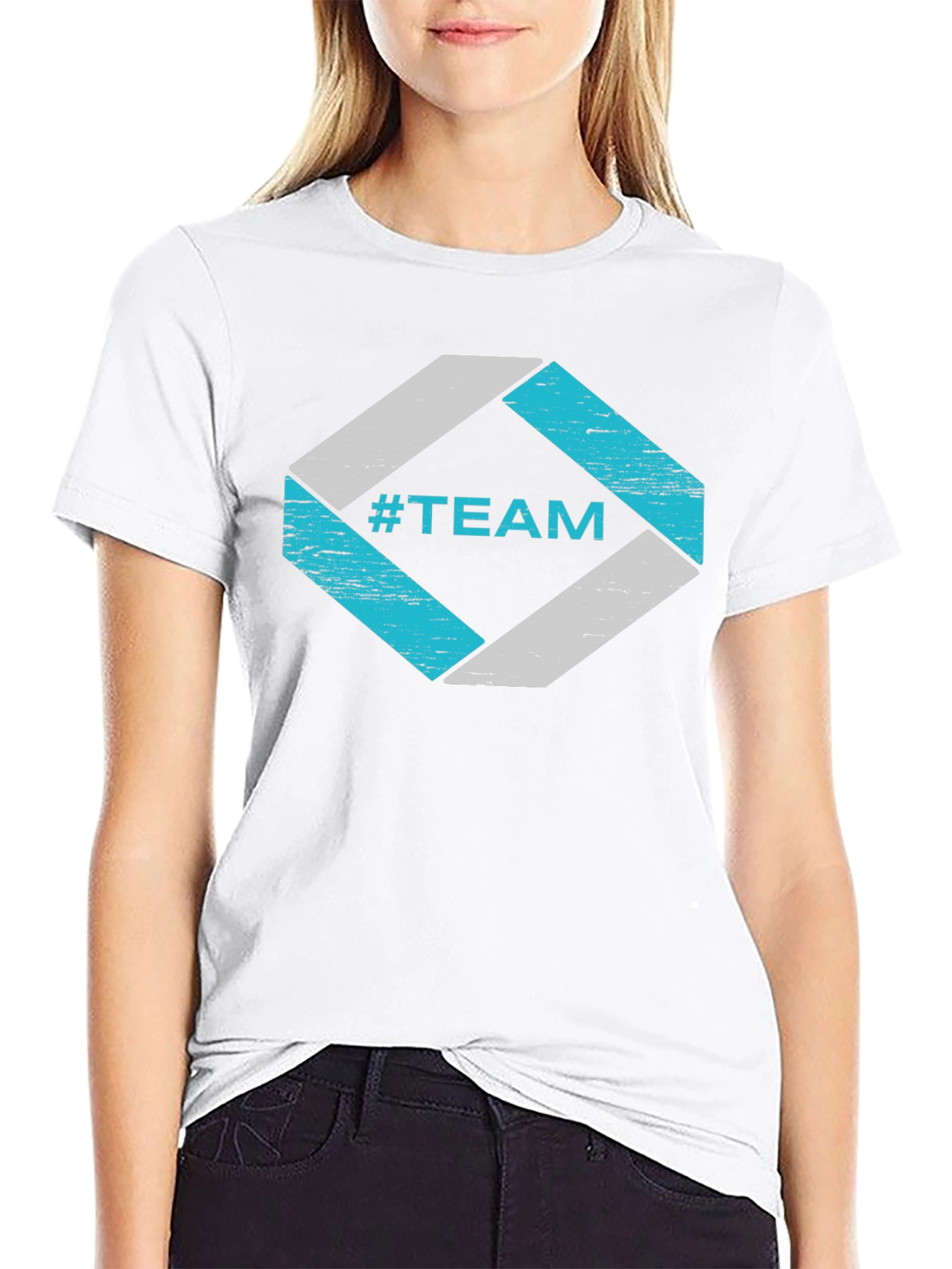 #TEAM Graphic Tee - Cool Casual Black T-Shirt