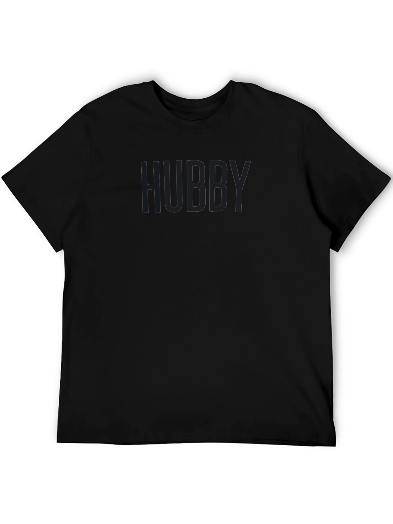 Hubby Black Graphic T-Shirt Casual Wear