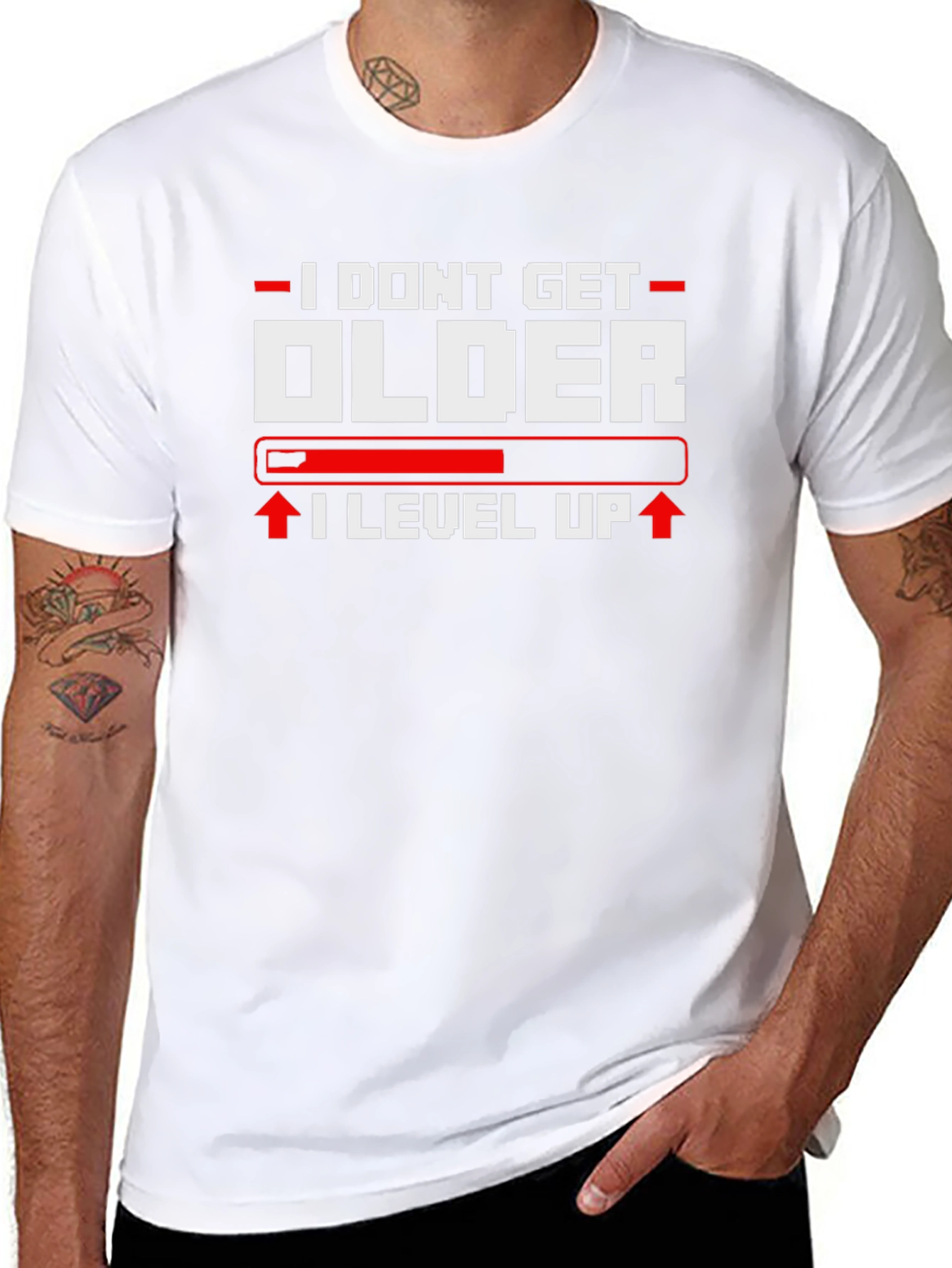 I Dont Get Older I Level Up Black T-Shirt