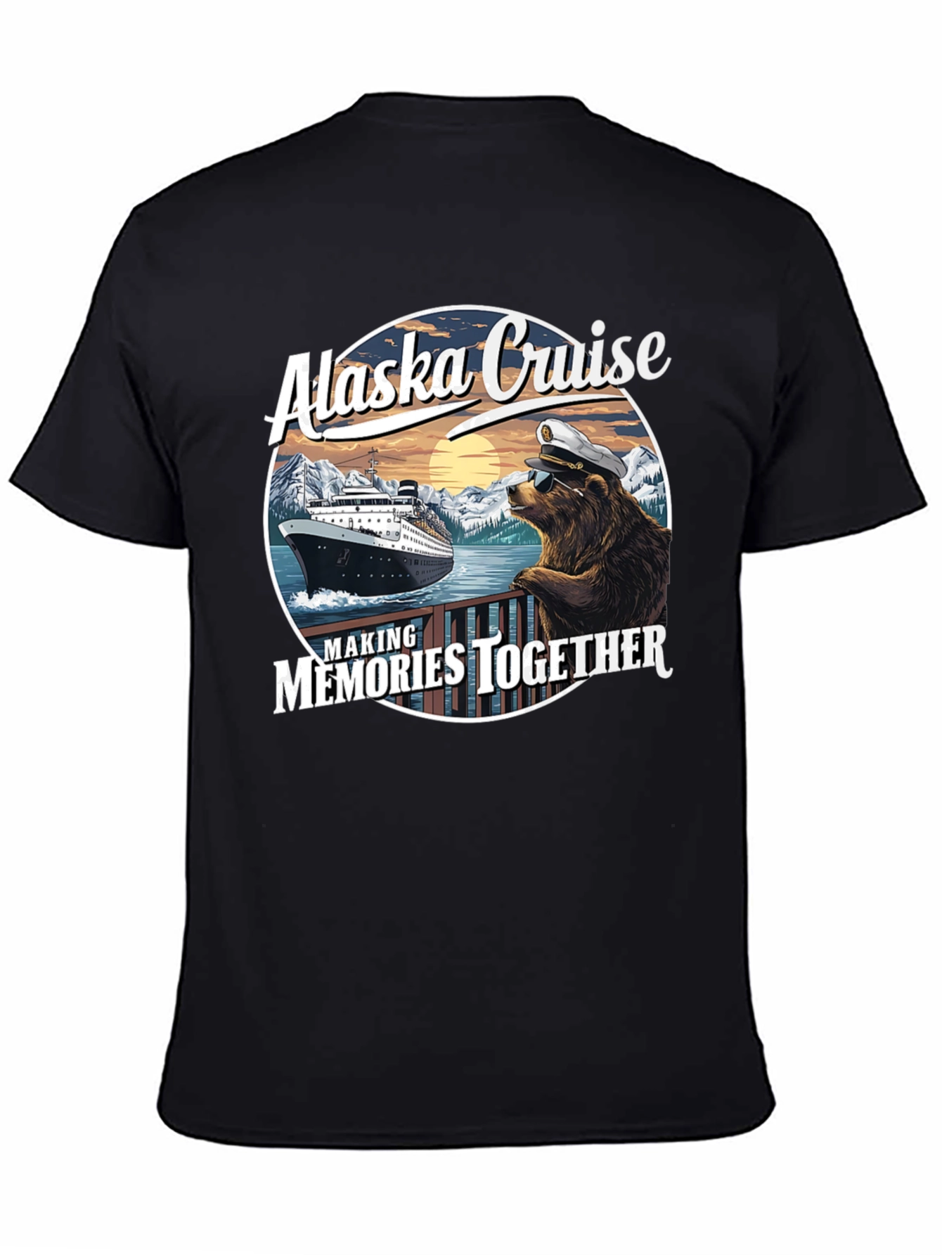 Alaska Cruise Bear Captain T-Shirt