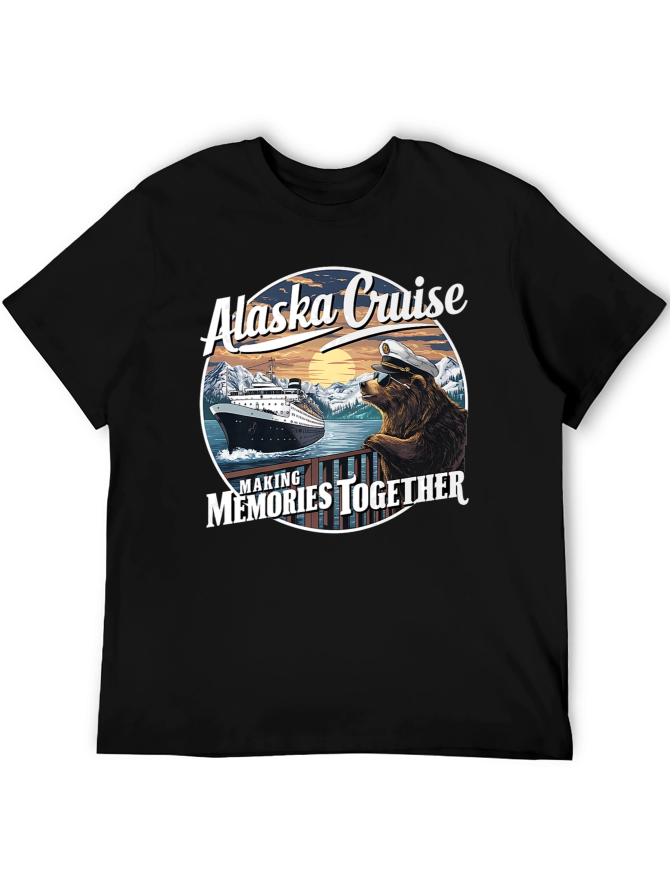 Alaska Cruise Bear Captain T-Shirt