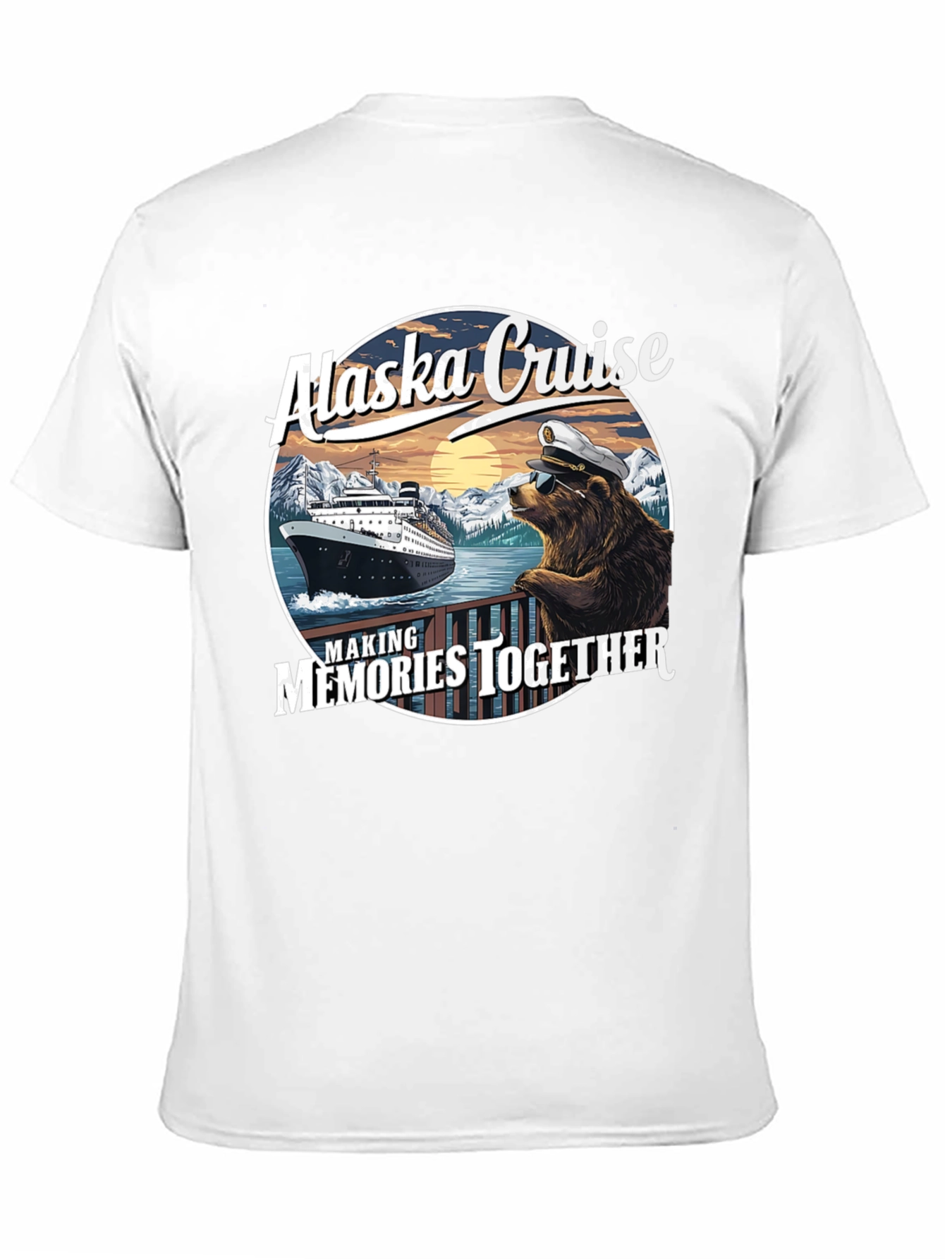Alaska Cruise Bear Captain T-Shirt