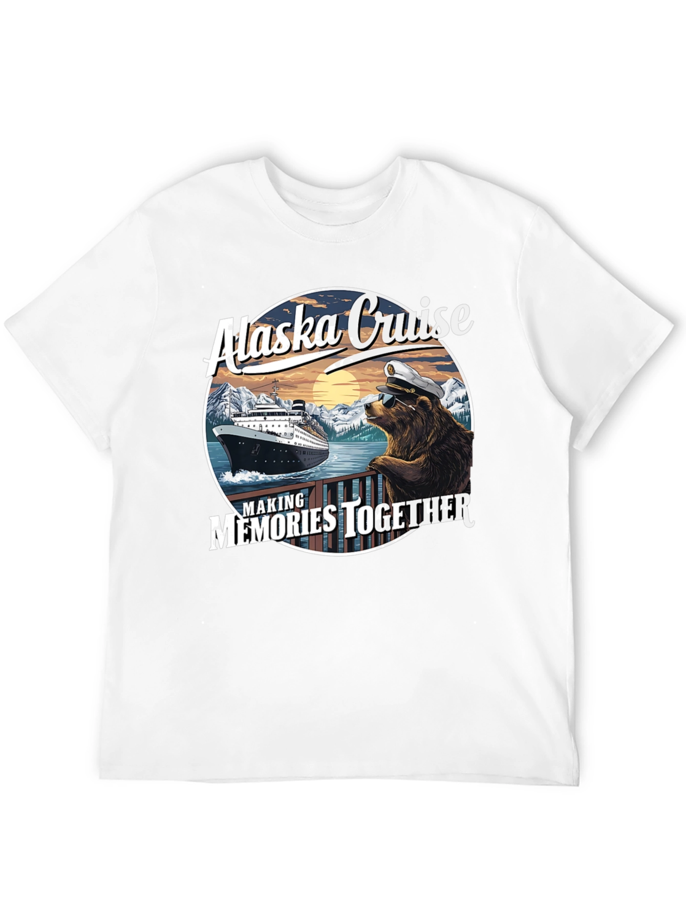 Alaska Cruise Bear Captain T-Shirt