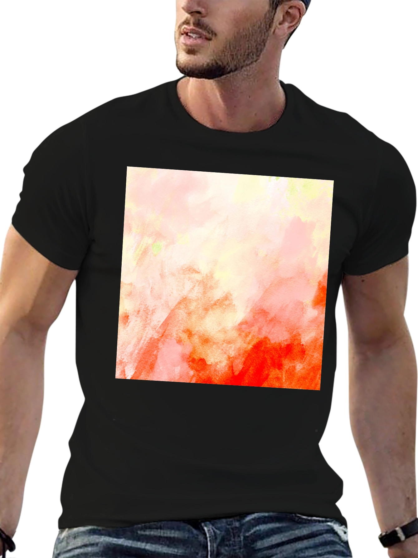 Abstract Art Black T-Shirt