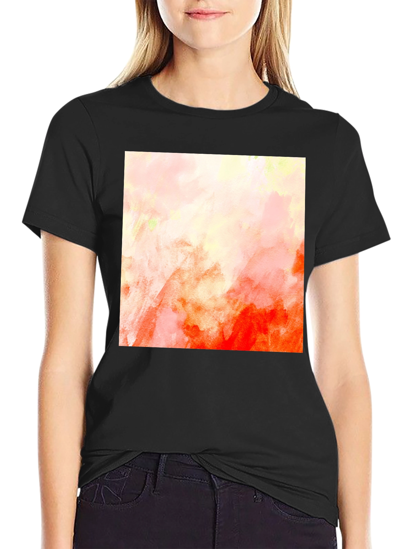 Abstract Art Black T-Shirt