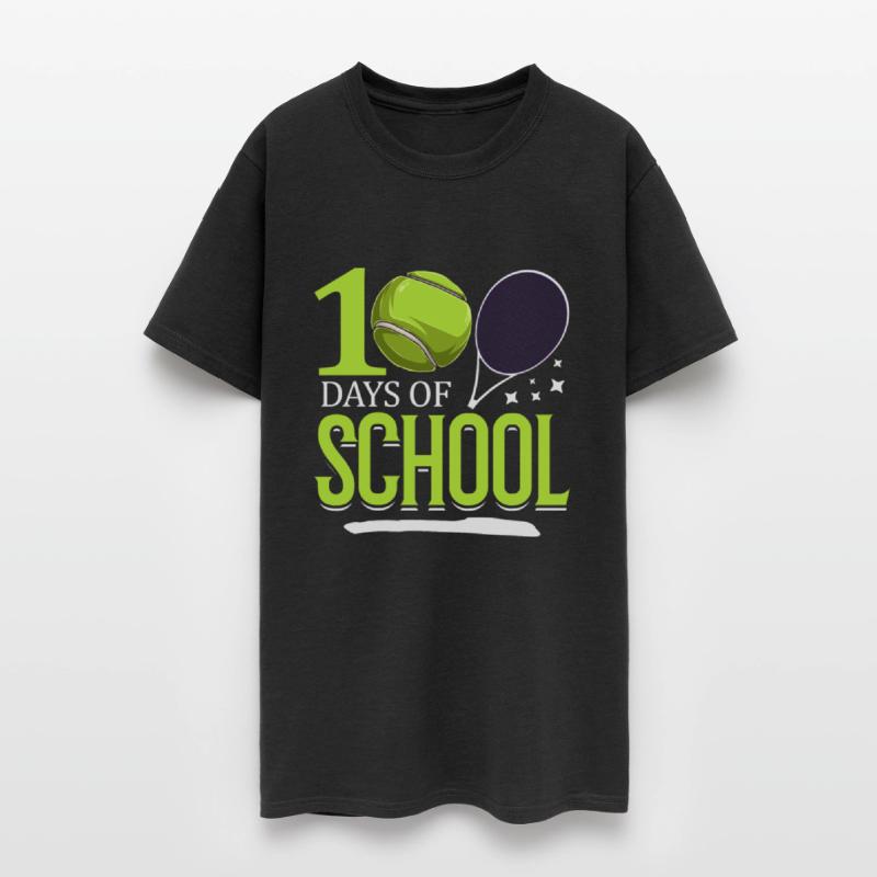 100 Days Of School Tennis Sports Game Athletic