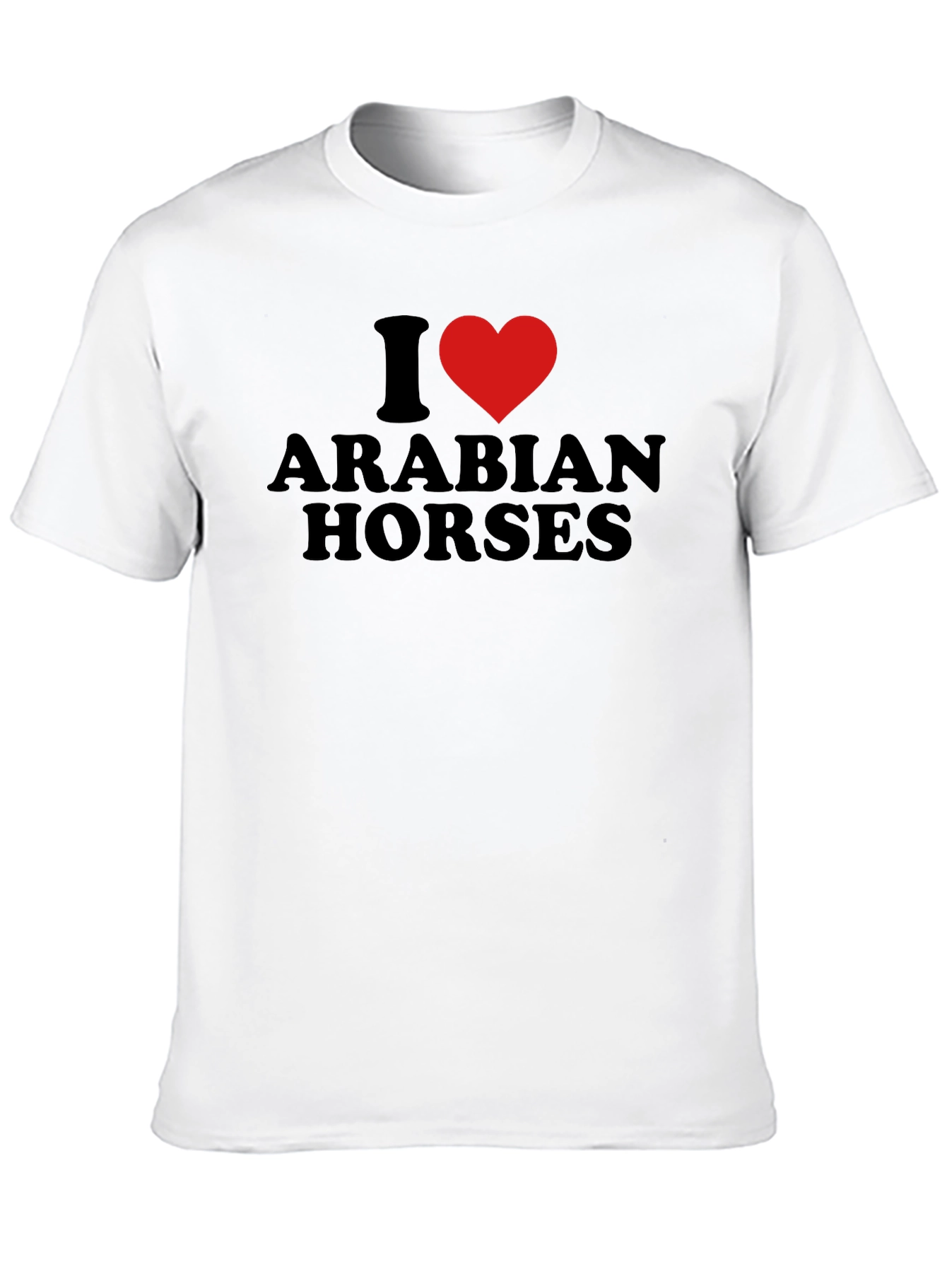 I Heart Arabian Horses Black T-Shirt