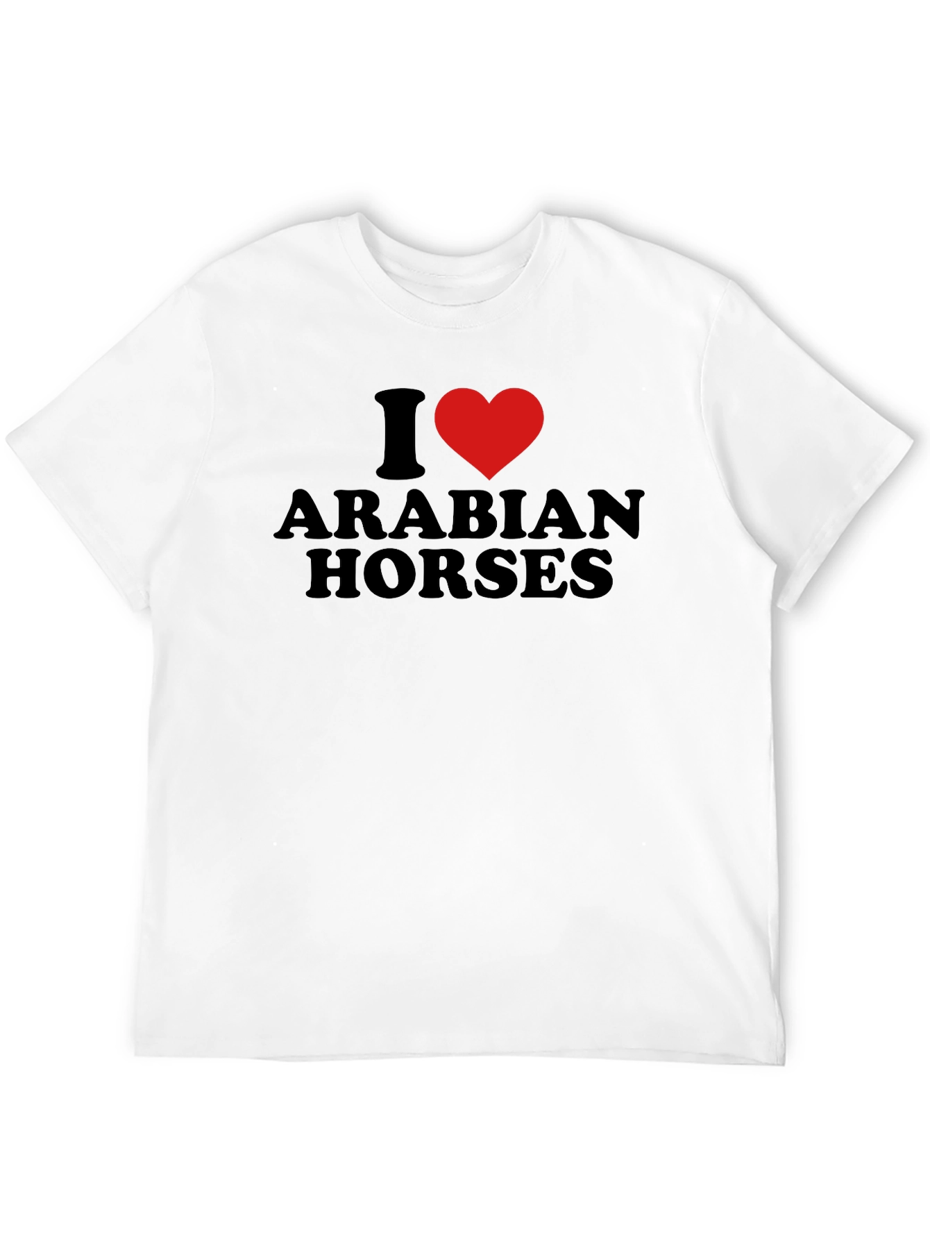 I Heart Arabian Horses Black T-Shirt