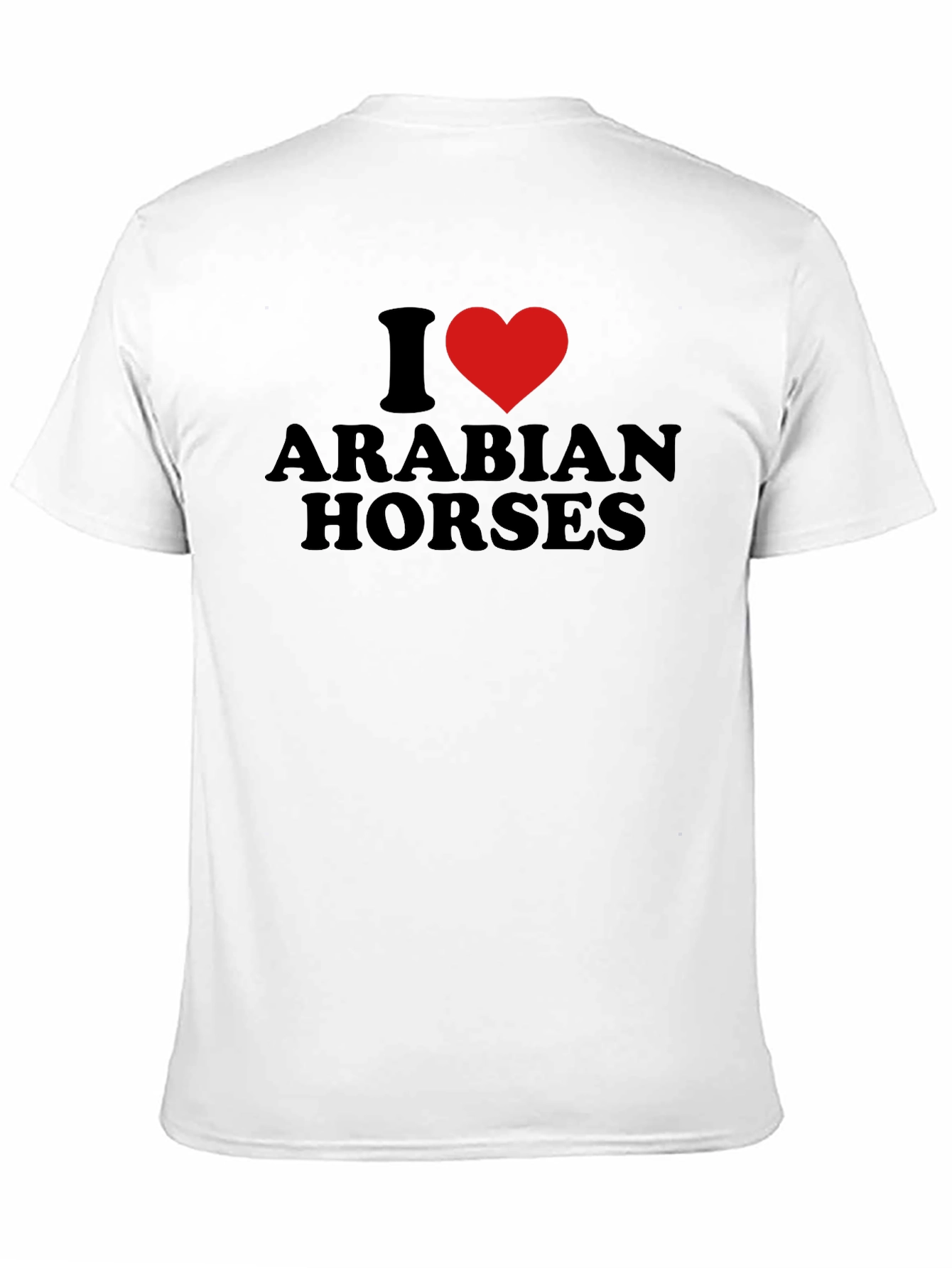 I Heart Arabian Horses Black T-Shirt