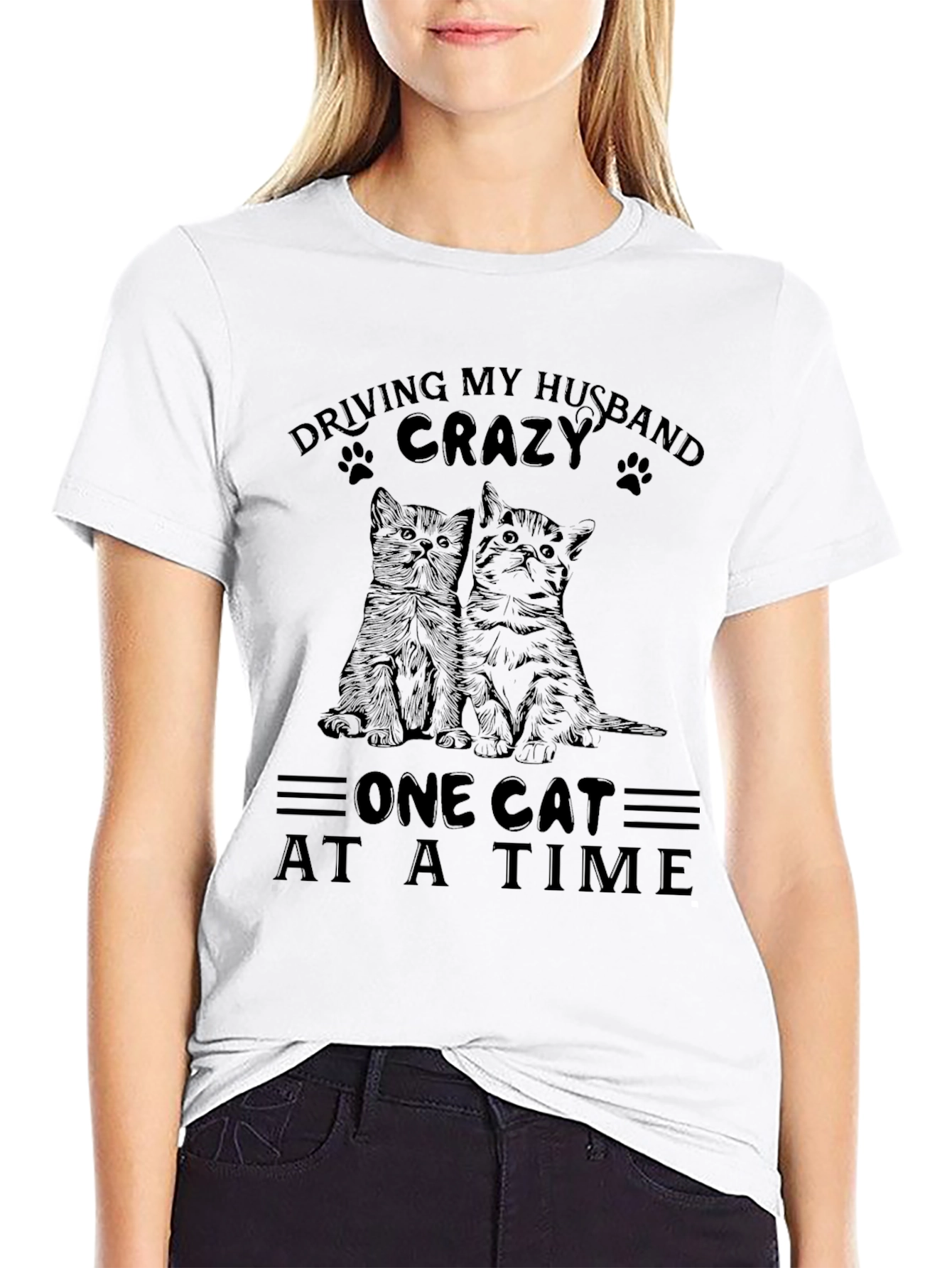 Husband Crazy Cat T-Shirt