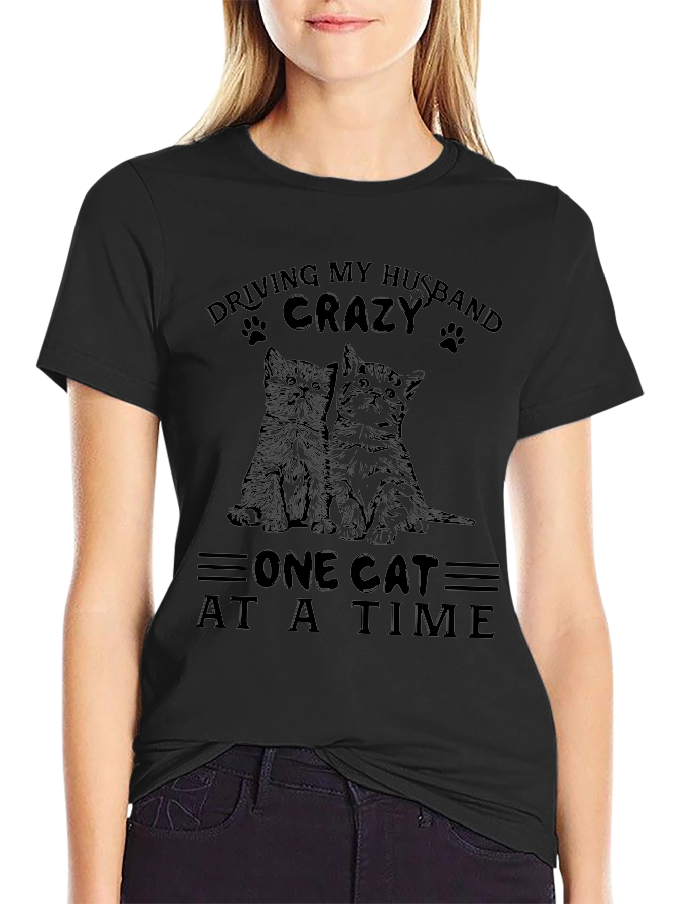 Husband Crazy Cat T-Shirt