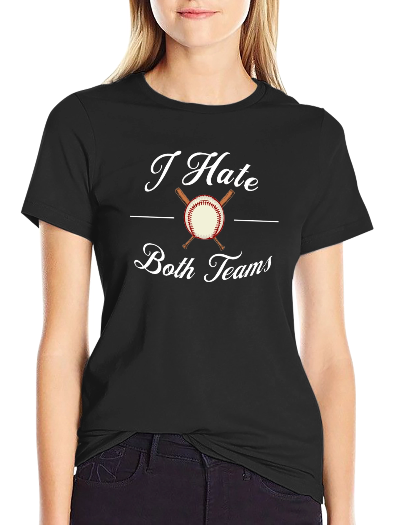 I Hate Both Teams Baseball T-Shirt