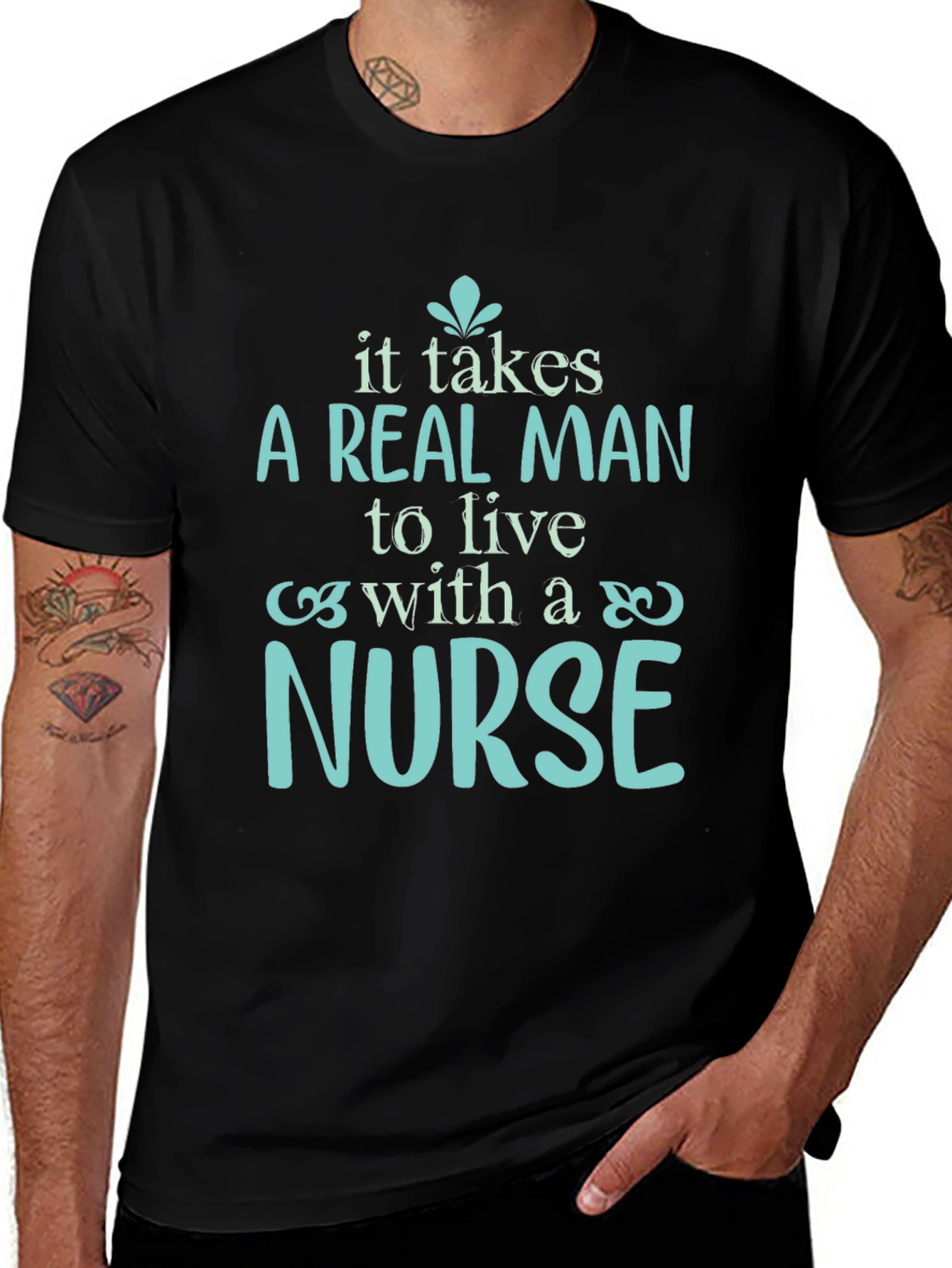 A Real Man Nurse T-Shirt - Soft Cotton Tee