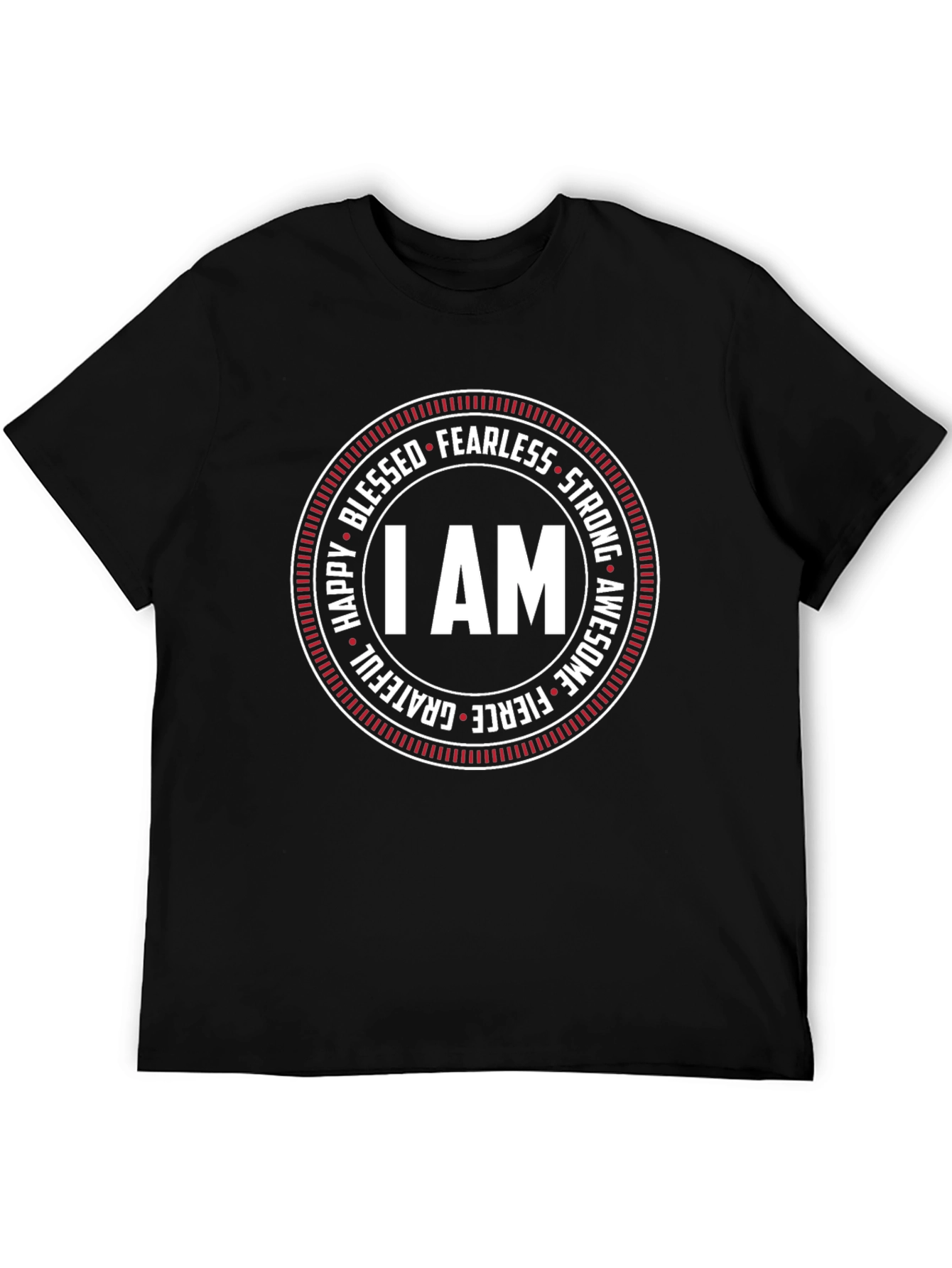 I AM Circle Graphic Tee - Fearless Strong Awesome