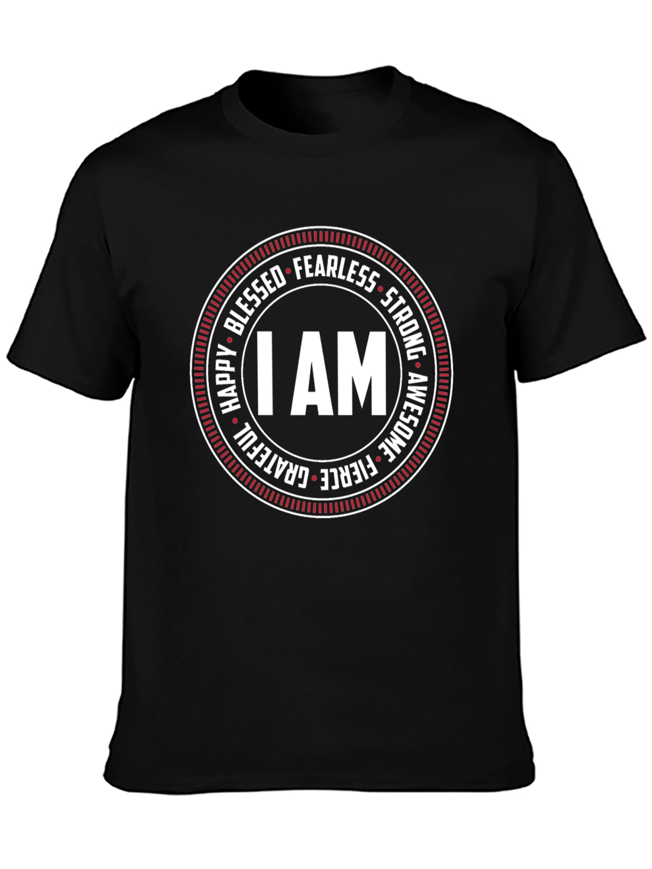 I AM Circle Graphic Tee - Fearless Strong Awesome