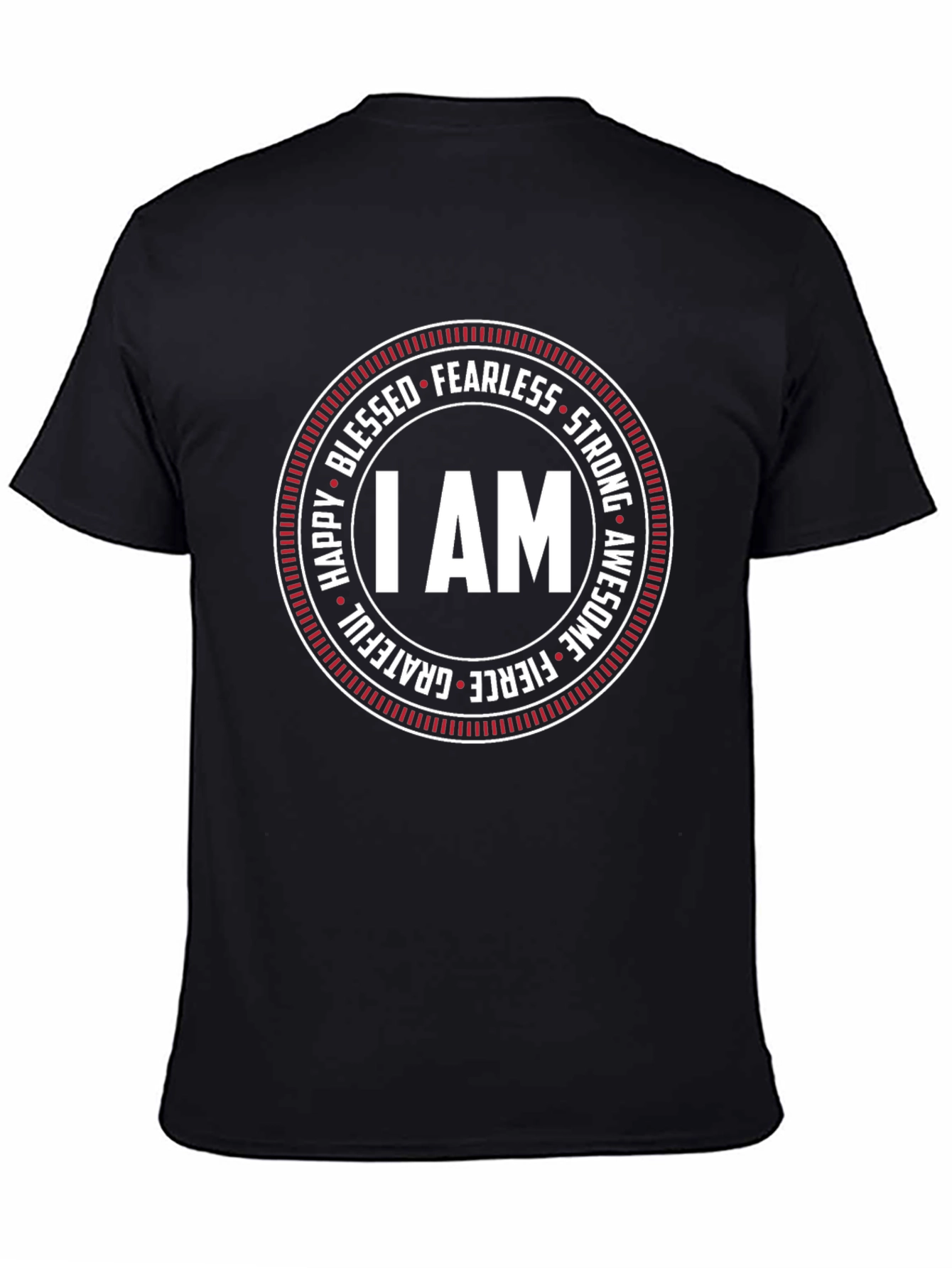 I AM Circle Graphic Tee - Fearless Strong Awesome