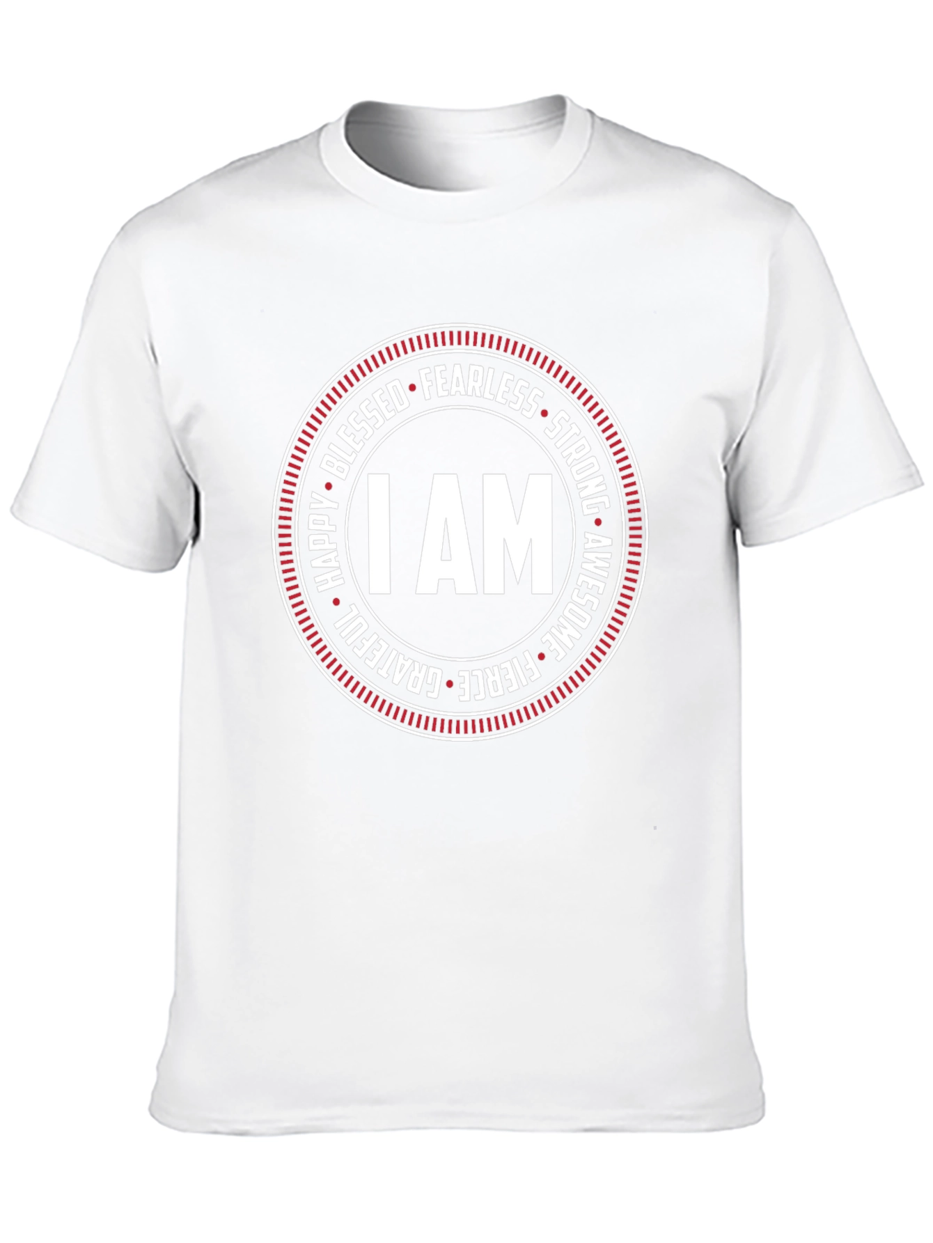 I AM Circle Graphic Tee - Fearless Strong Awesome