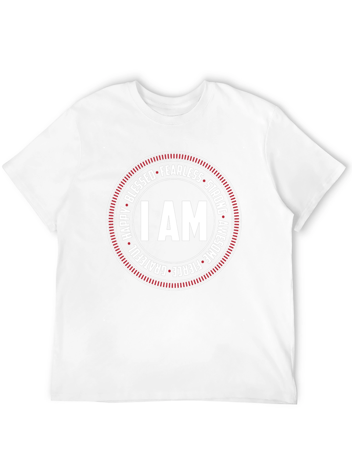 I AM Circle Graphic Tee - Fearless Strong Awesome