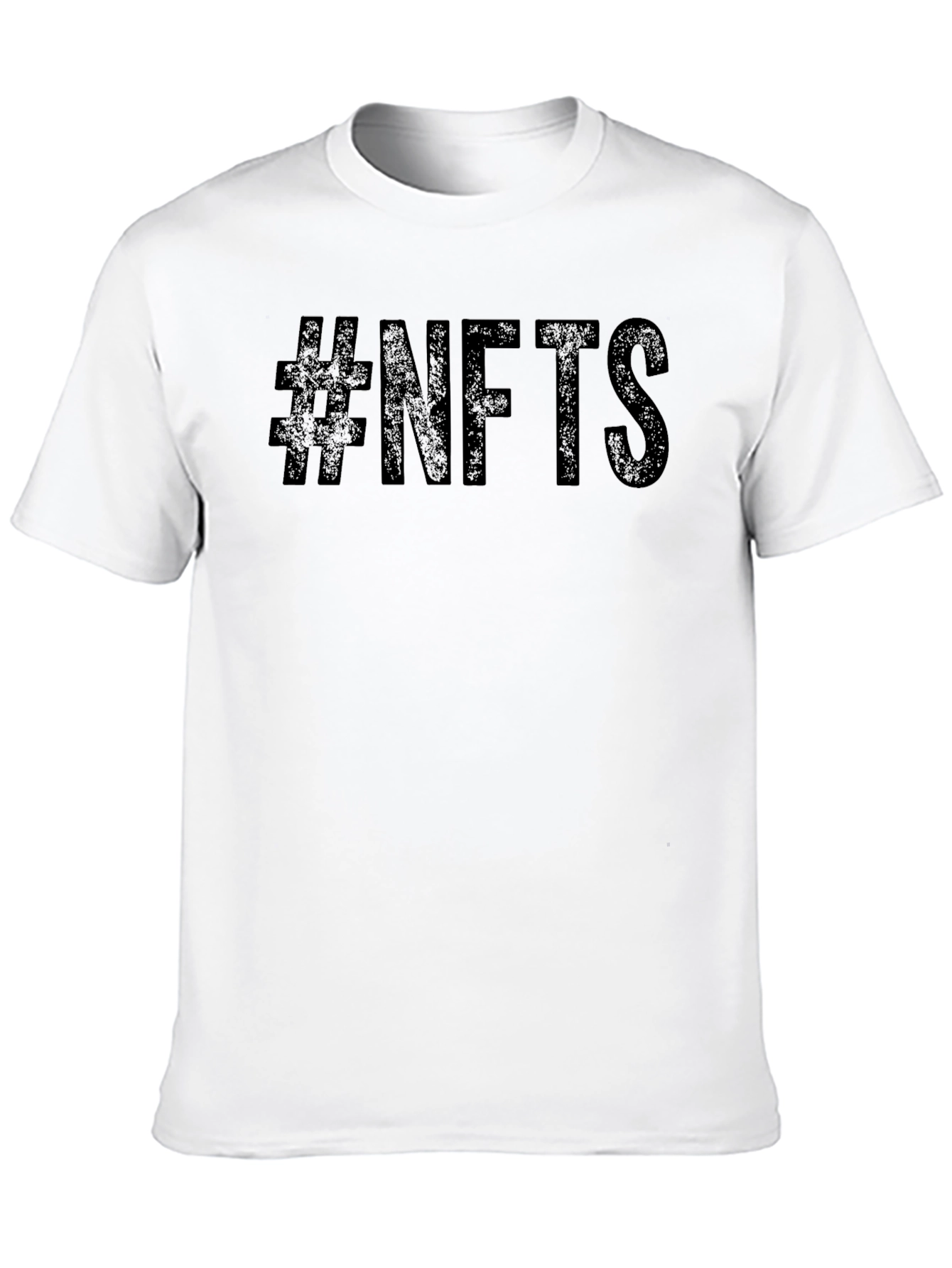 #NFTs Black Crew Neck T-Shirt