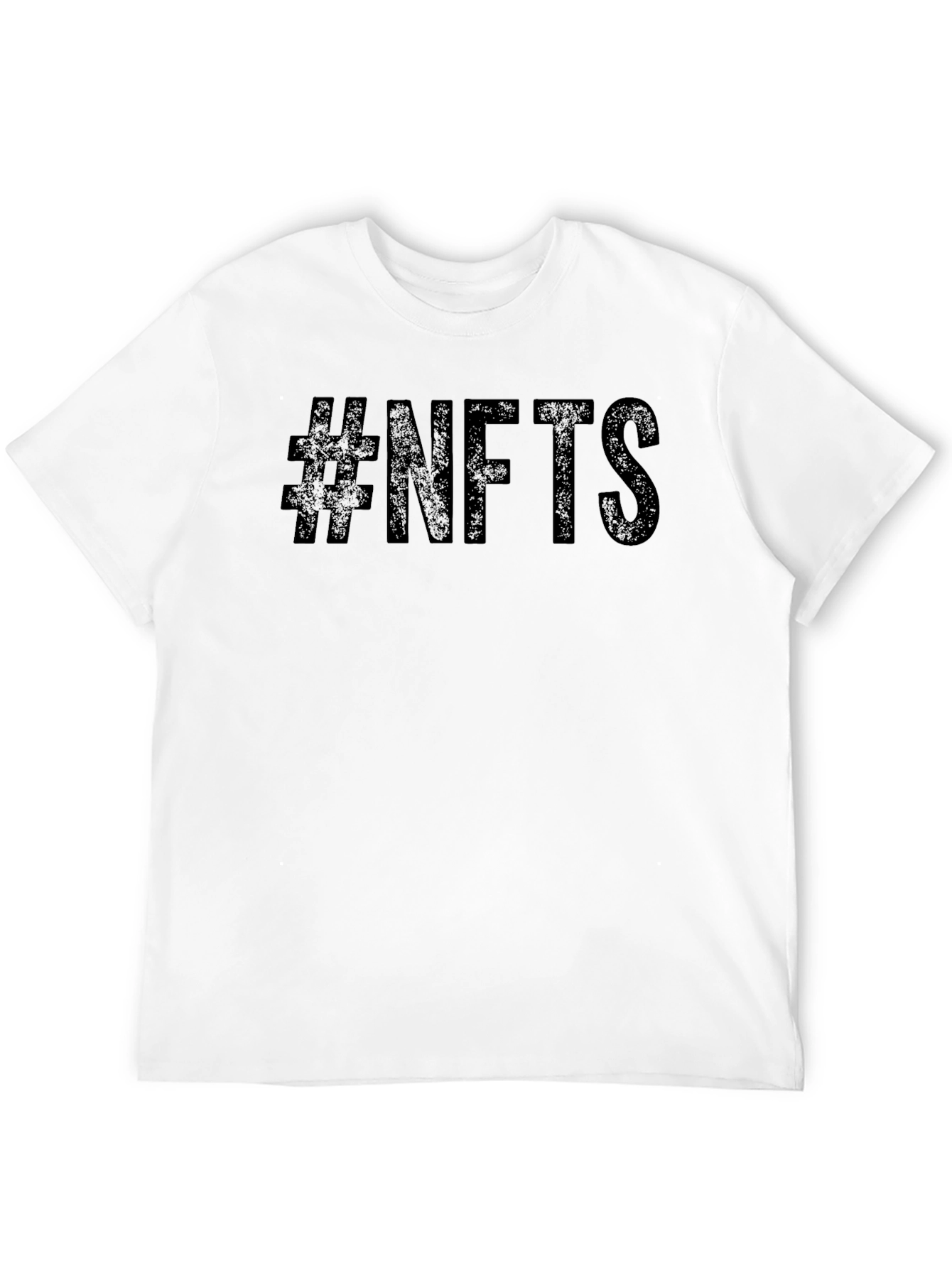 #NFTs Black Crew Neck T-Shirt