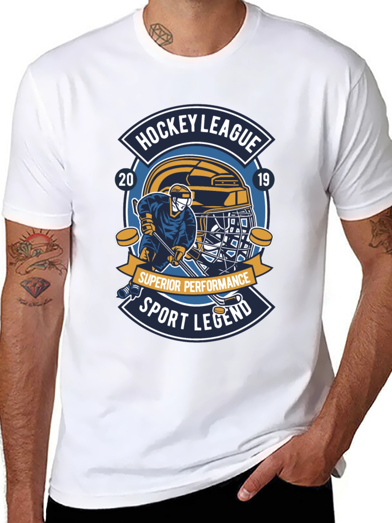 Hockey League 2019 Sport Legend Black T-Shirt