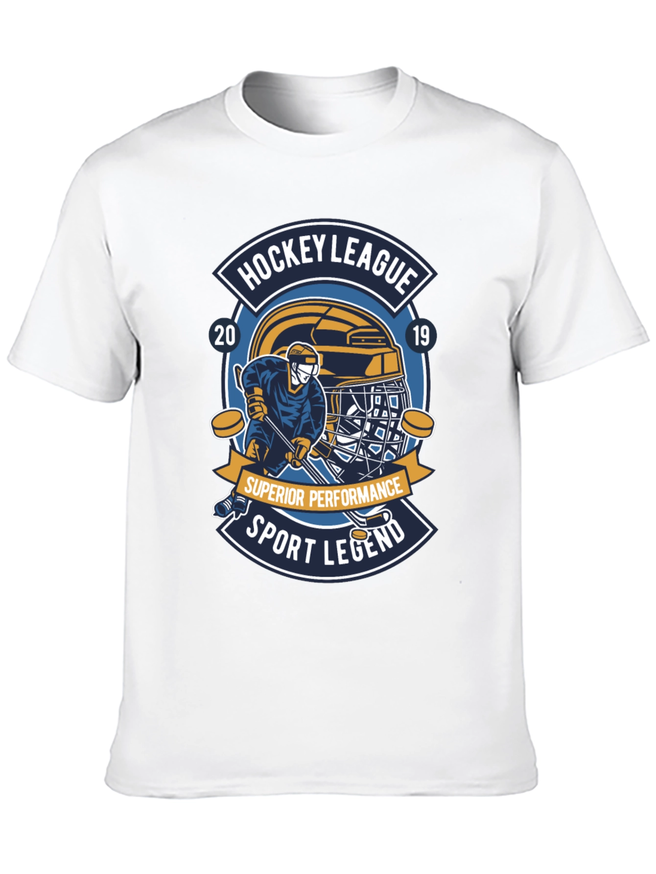 Hockey League 2019 Sport Legend Black T-Shirt