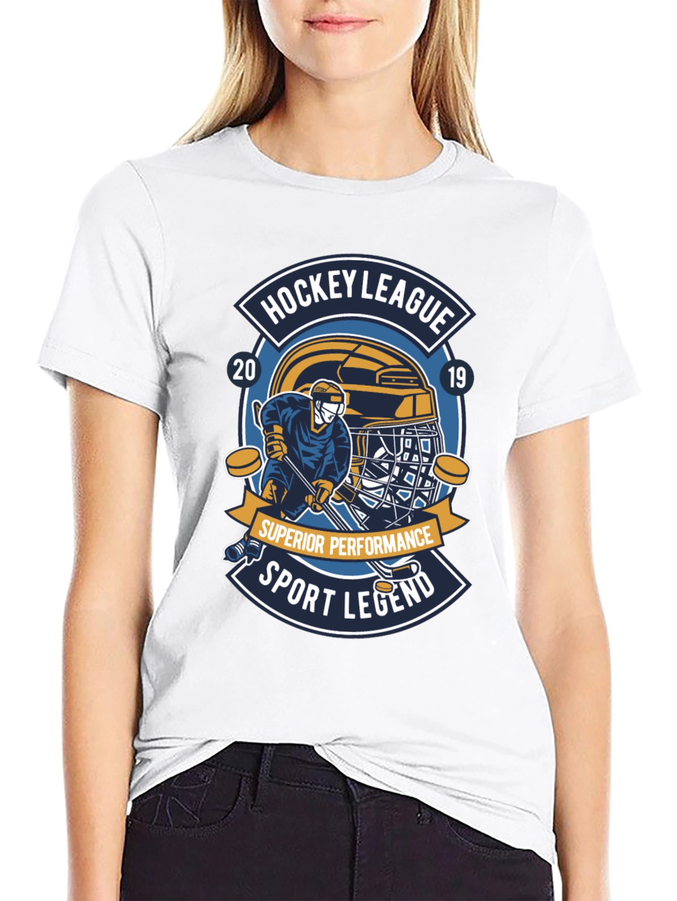 Hockey League 2019 Sport Legend Black T-Shirt