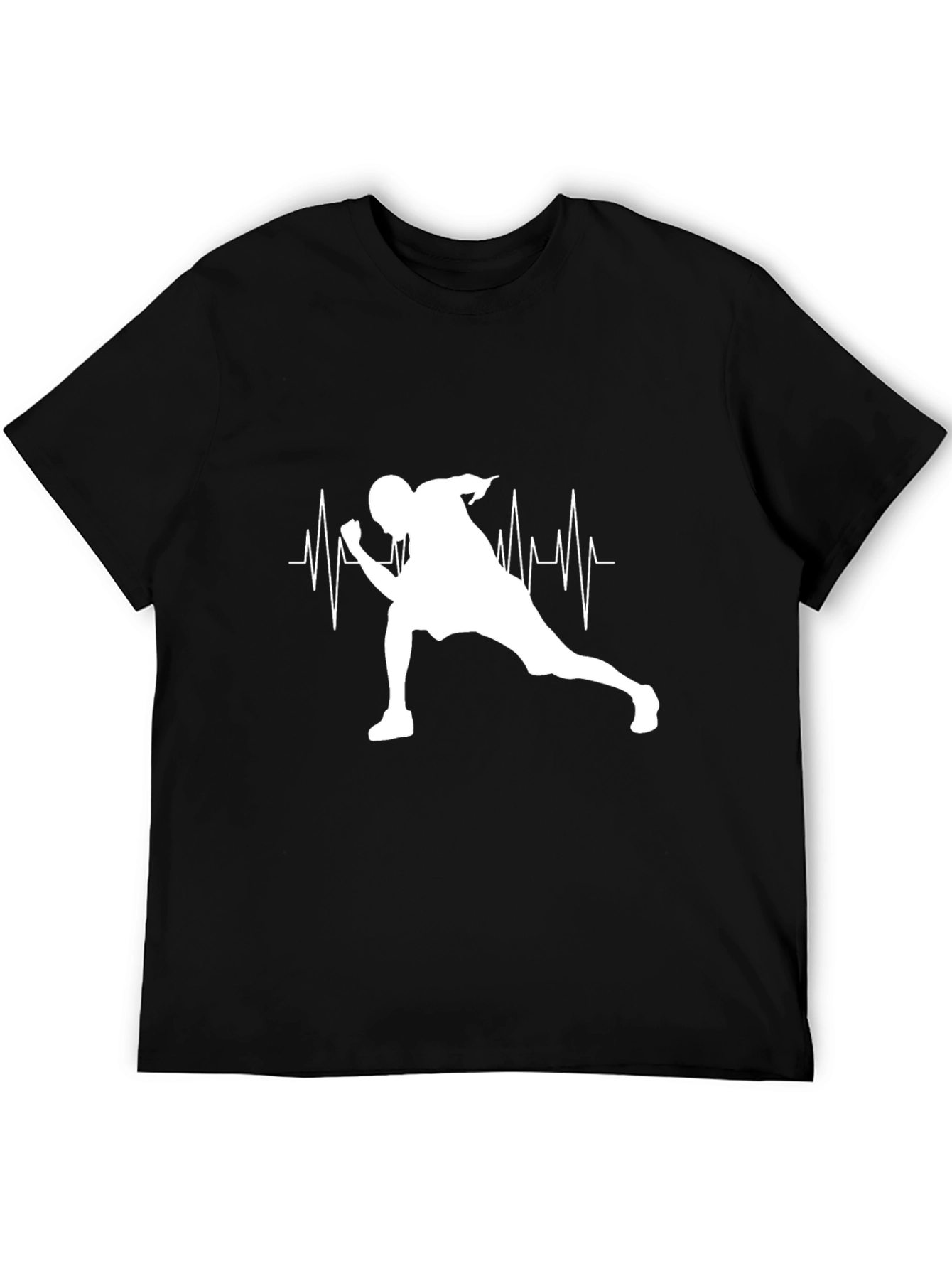 Heartbeat Runner Black T-Shirt