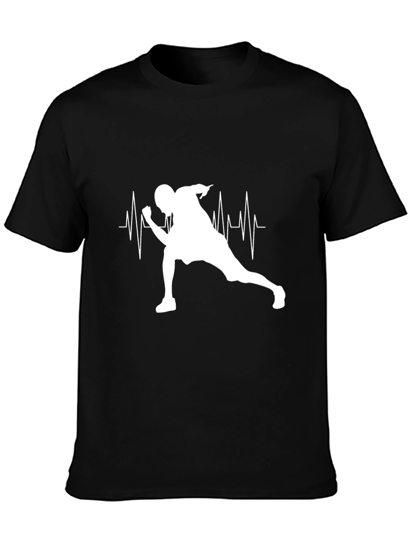 Heartbeat Runner Black T-Shirt