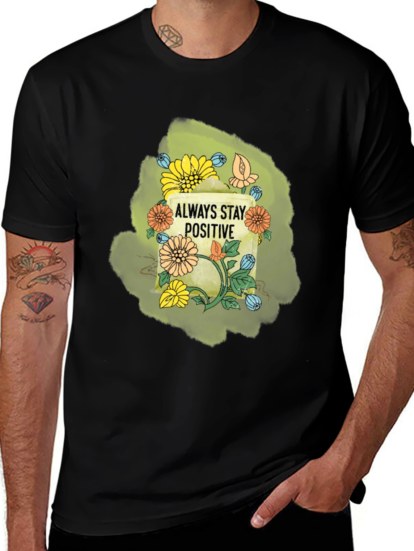 Always Stay Positive Graphic T-Shirt