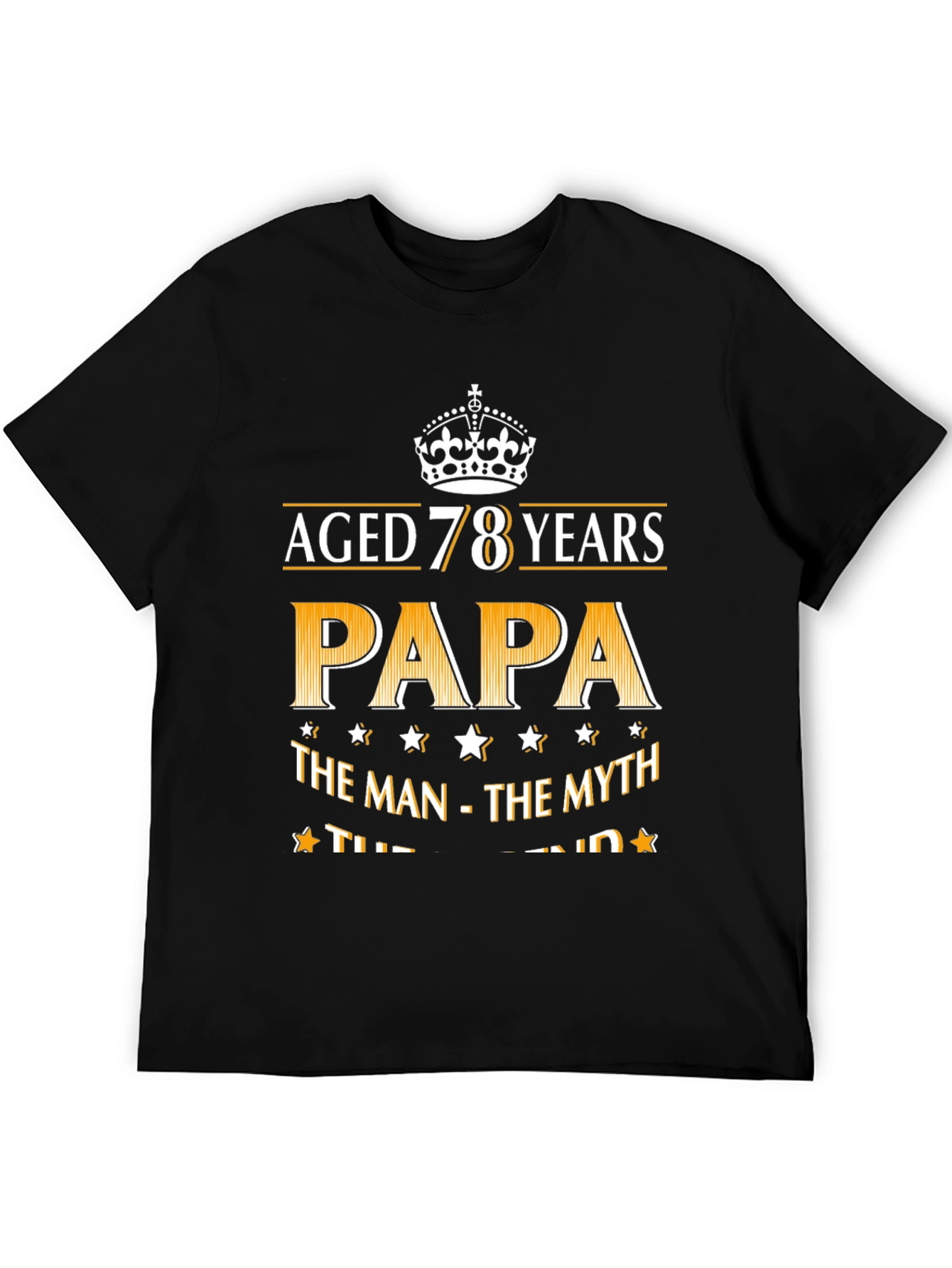 Aged 78 Years Papa Graphic Tee