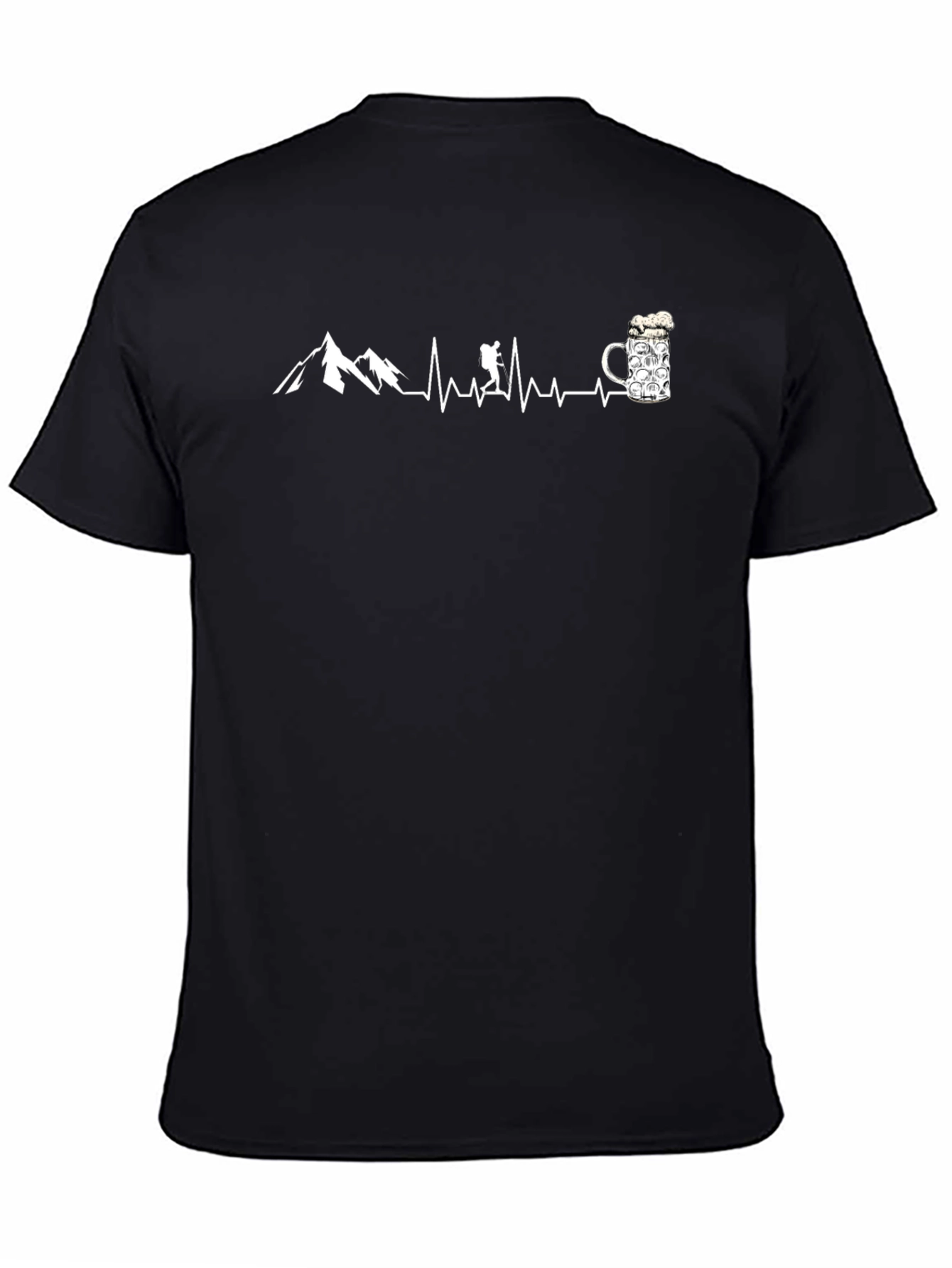 Hiking Heartbeat Beer T-Shirt - Adventure Ready Tee