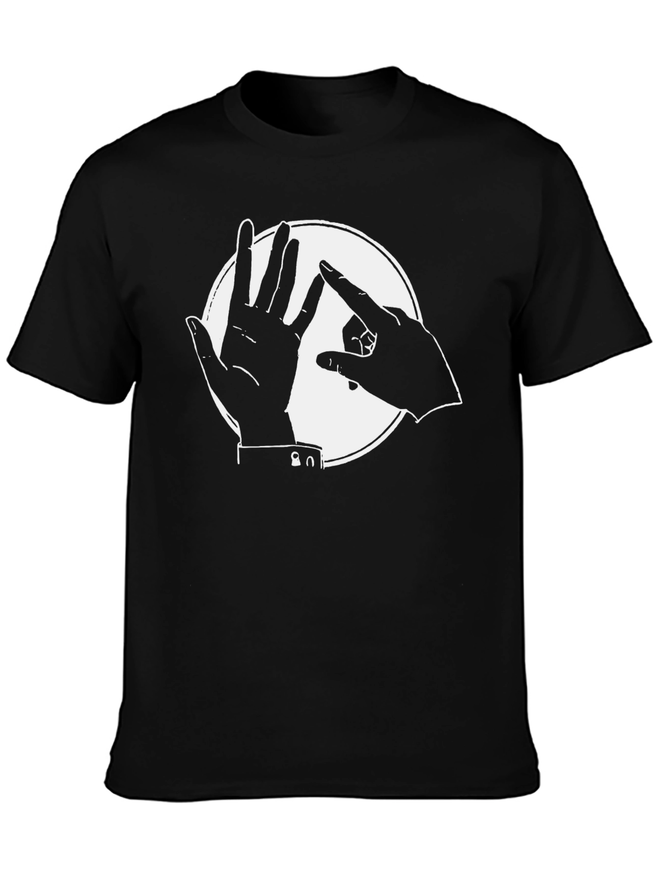 Abstract Hands Black T-Shirt