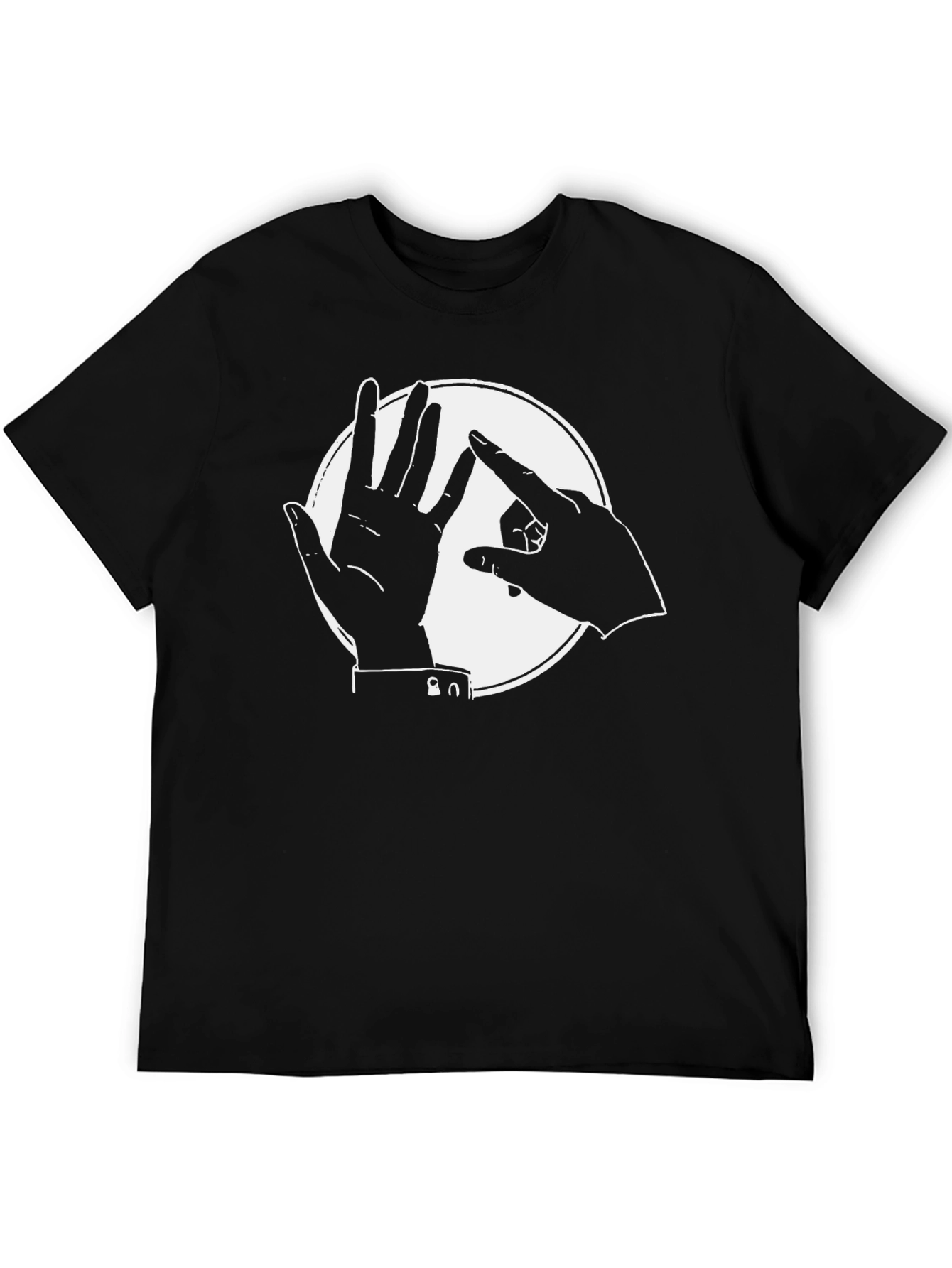 Abstract Hands Black T-Shirt