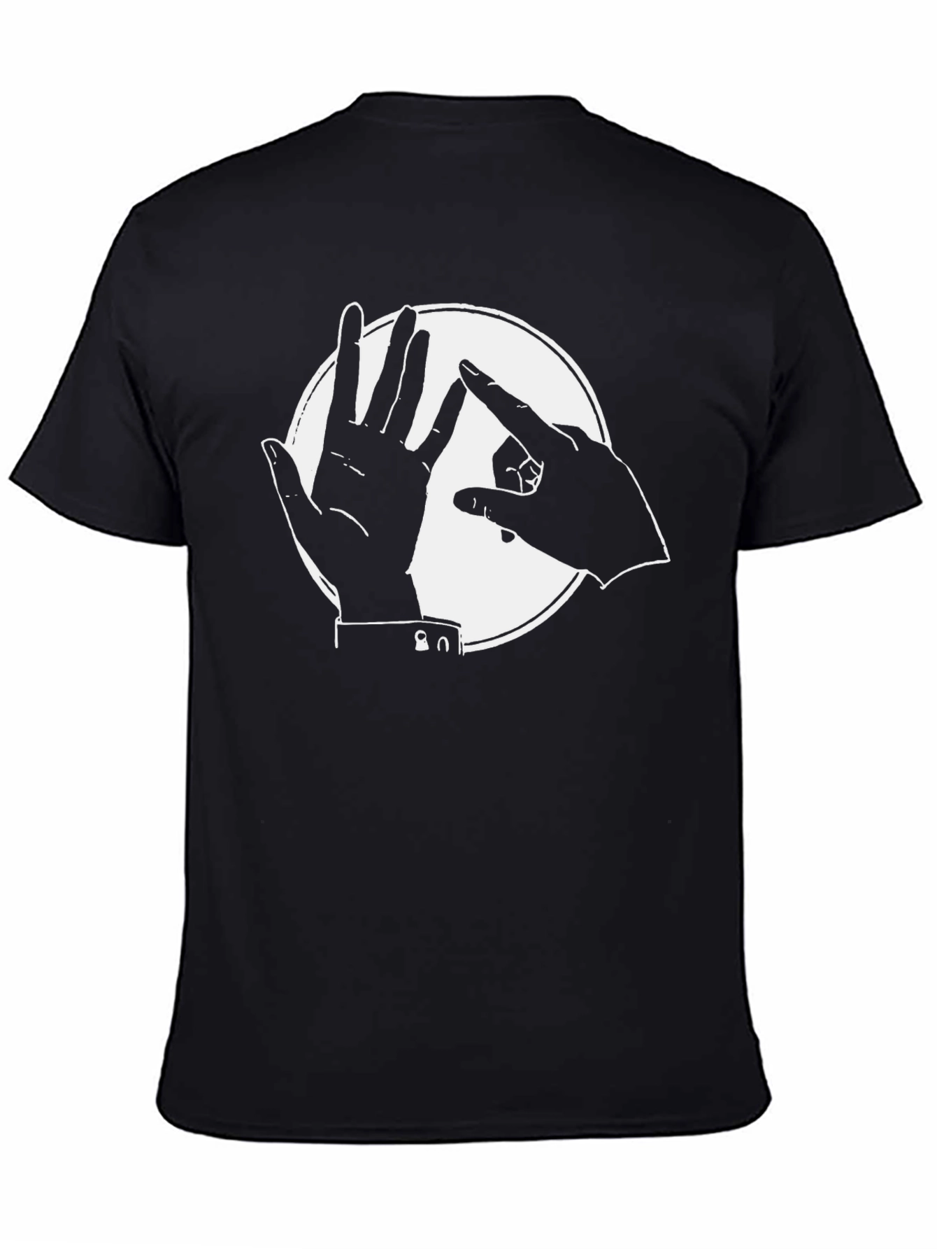 Abstract Hands Black T-Shirt