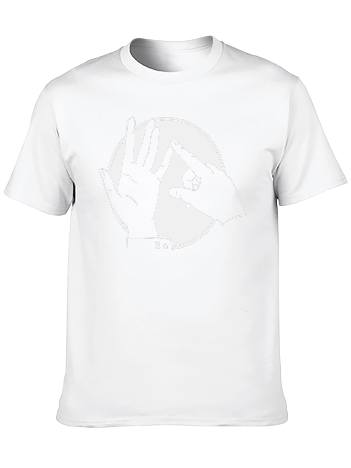 Abstract Hands Black T-Shirt