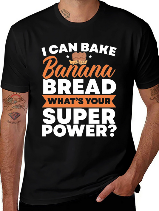 I Can Bake Banana Bread T-Shirt Funny Baking Tee