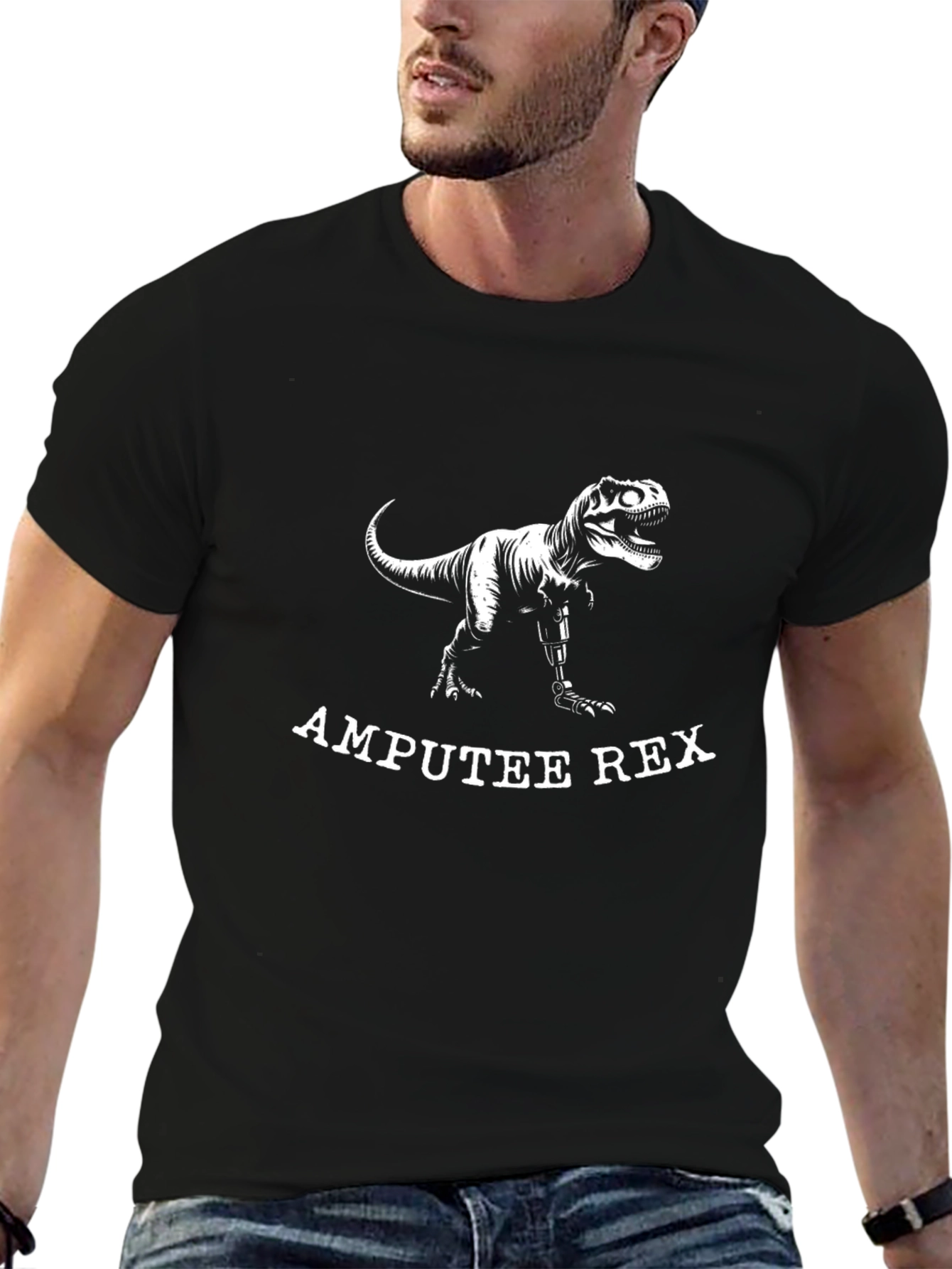 Amputee Rex Funny T-Shirt