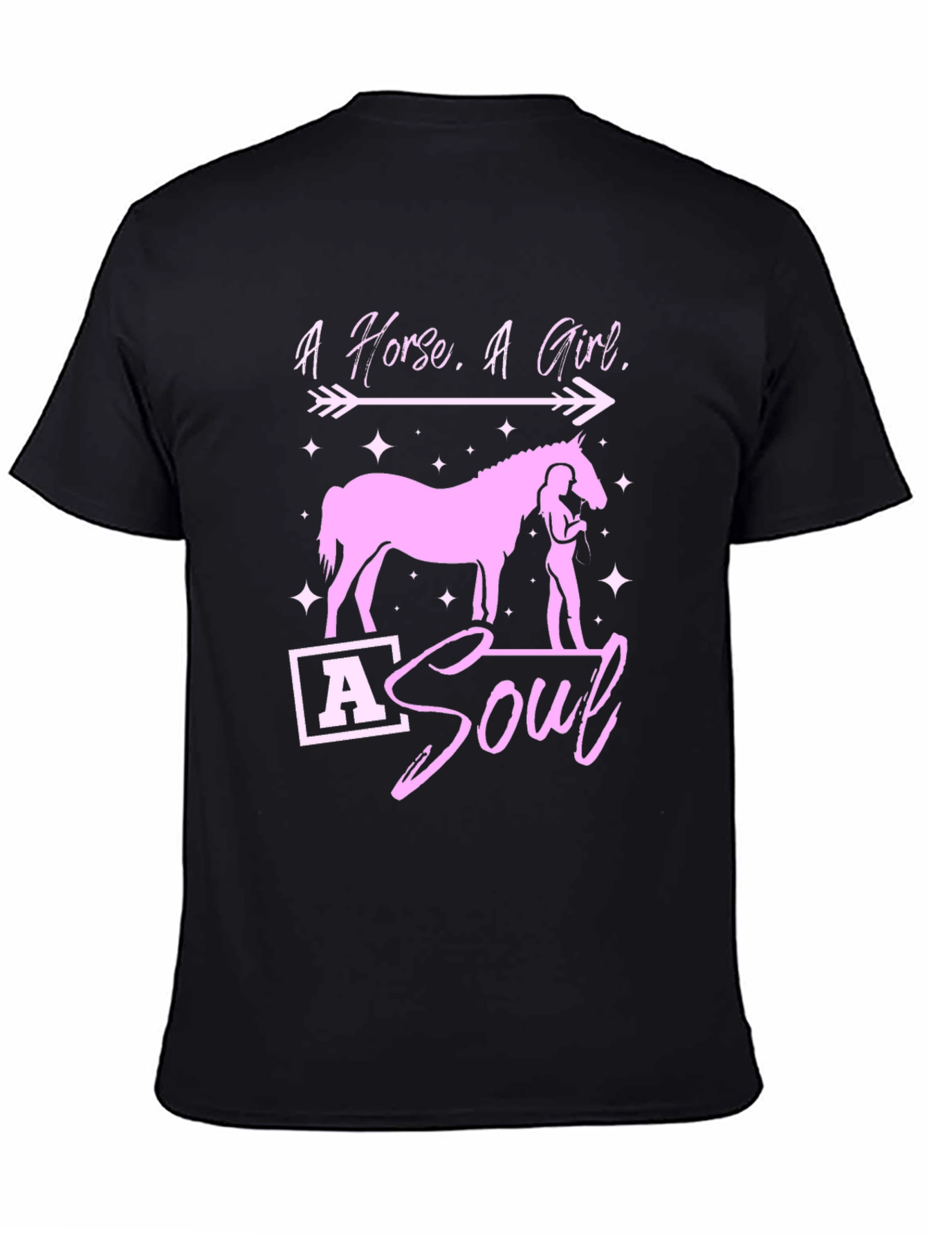 Horse Girl Soul Black T-Shirt