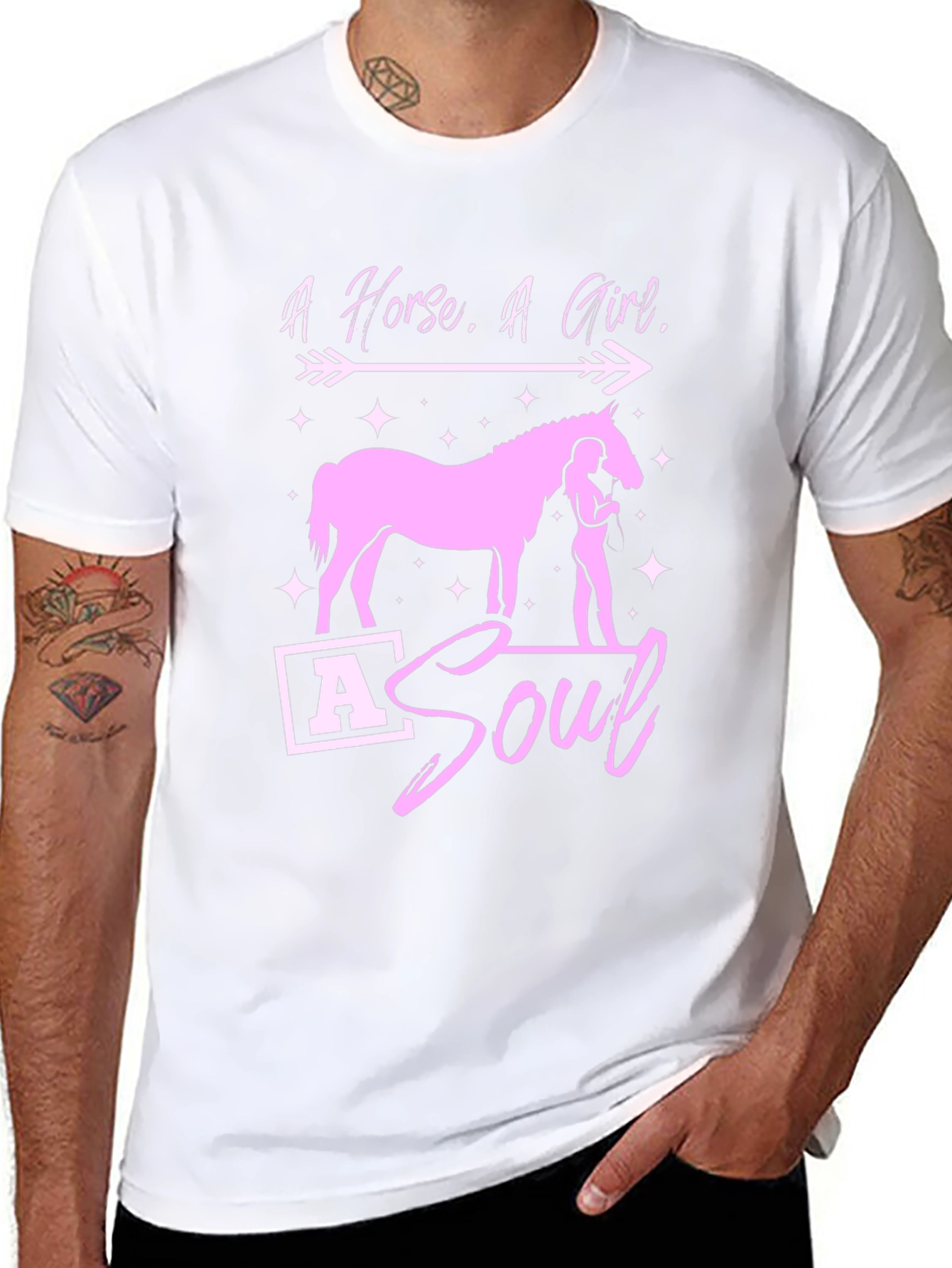 Horse Girl Soul Black T-Shirt
