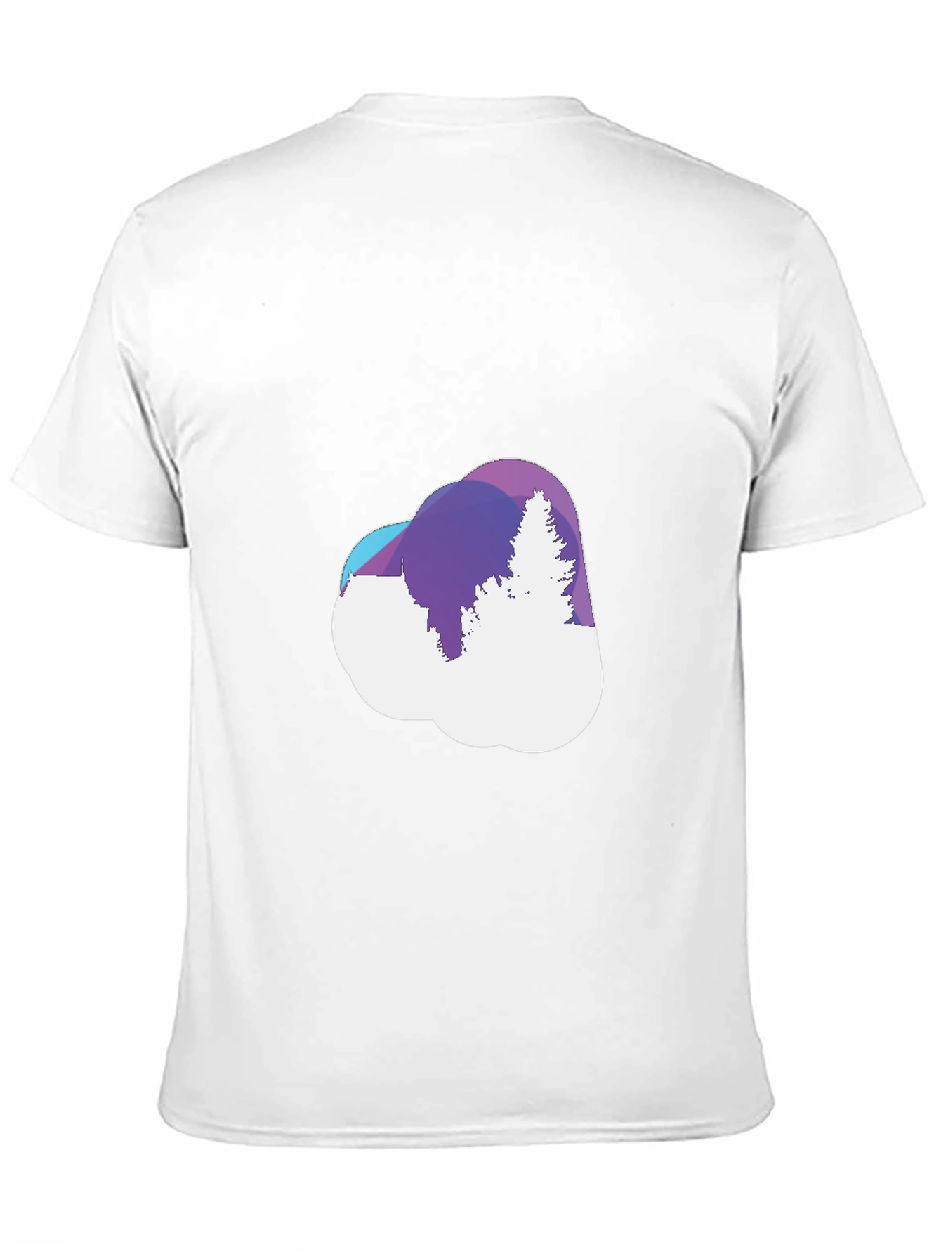 Abstract Forest Cloud Tee - Stylish Graphic T-Shirt