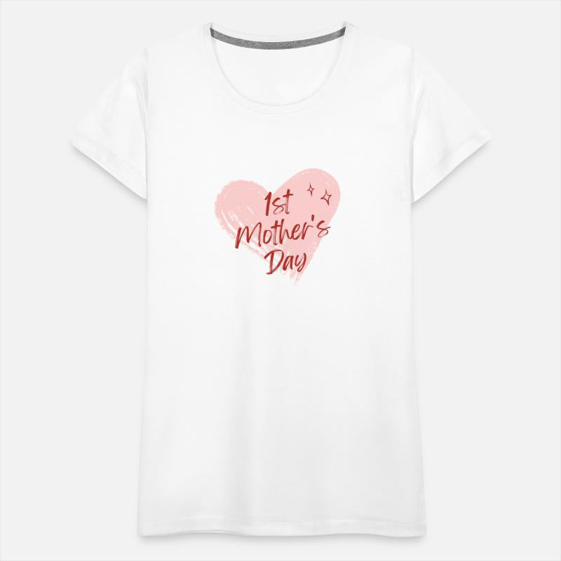 1st Mother’s Day Pink Heart & Red Stars design