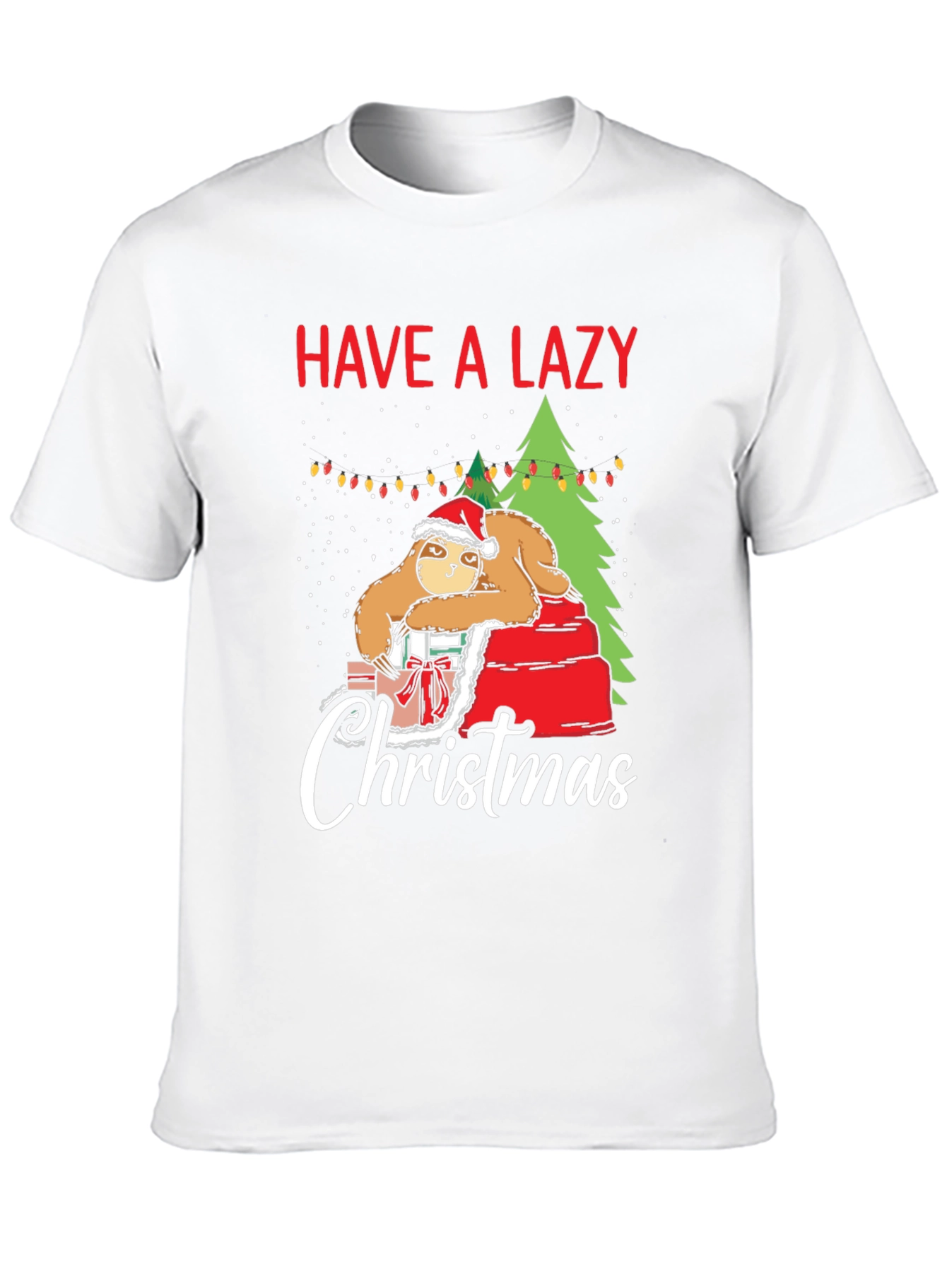 Have a Lazy Christmas Sloth Graphic T-Shirt