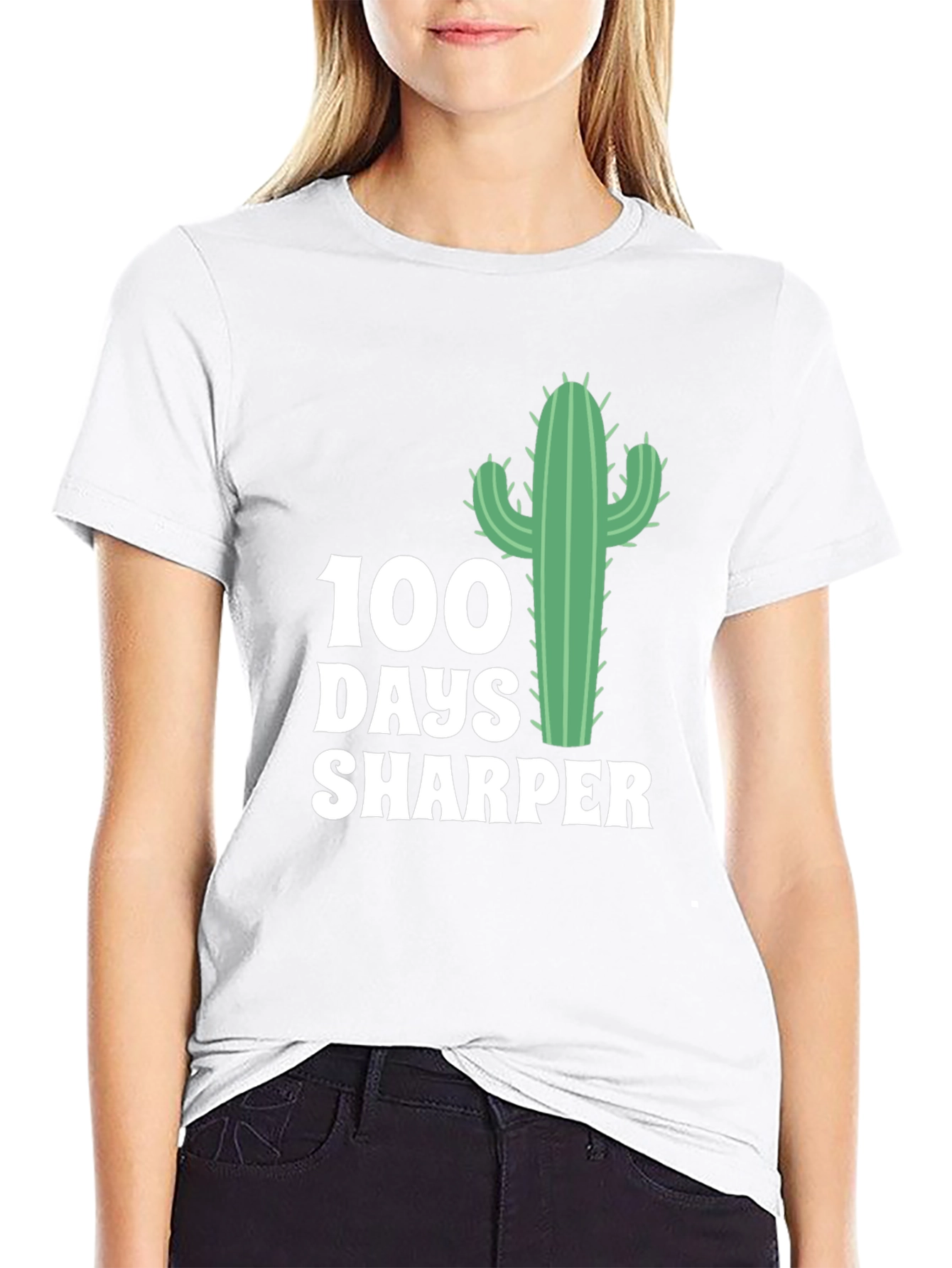 100 Days Sharper Cactus Graphic Tee