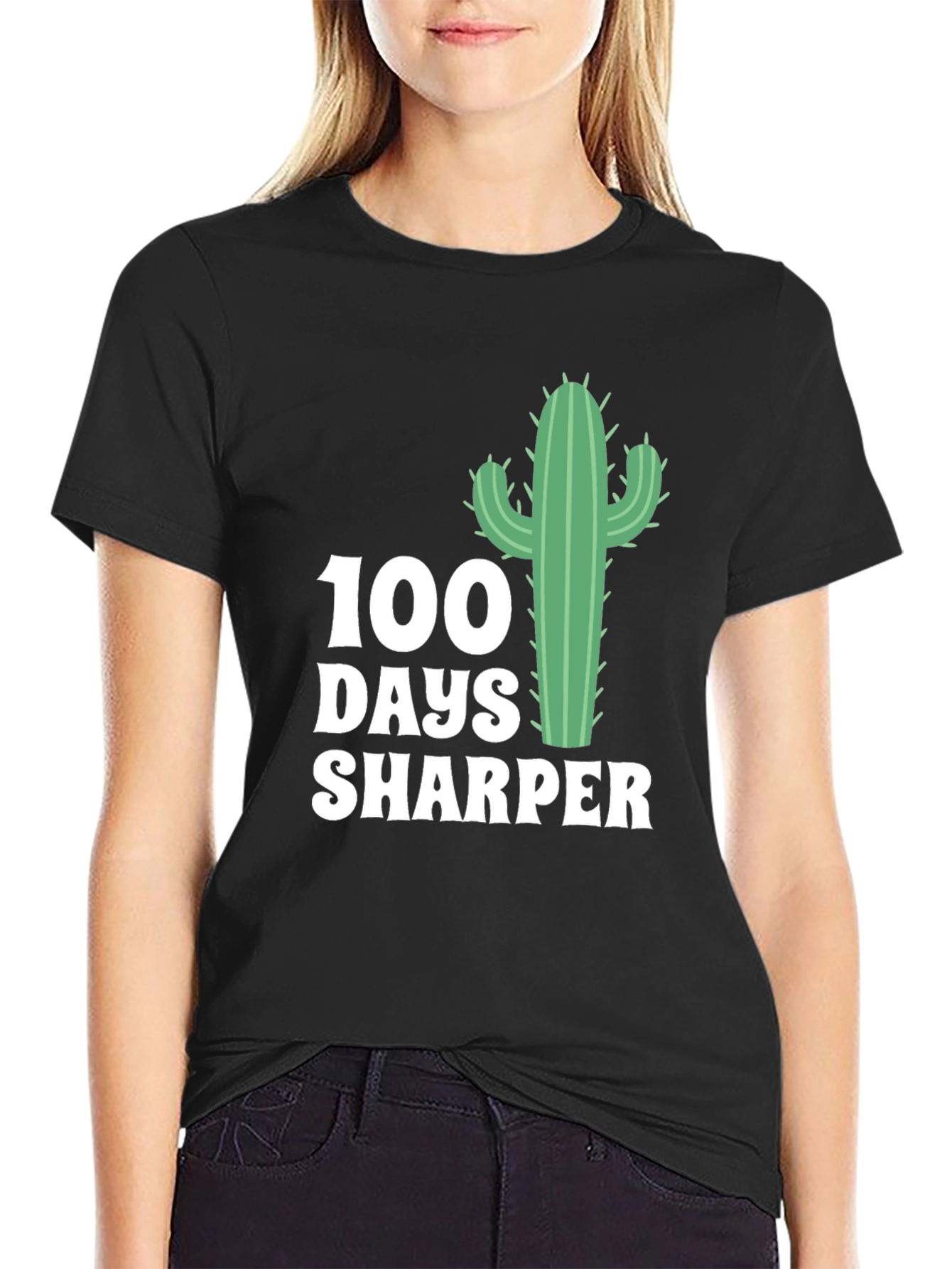 100 Days Sharper Cactus Graphic Tee